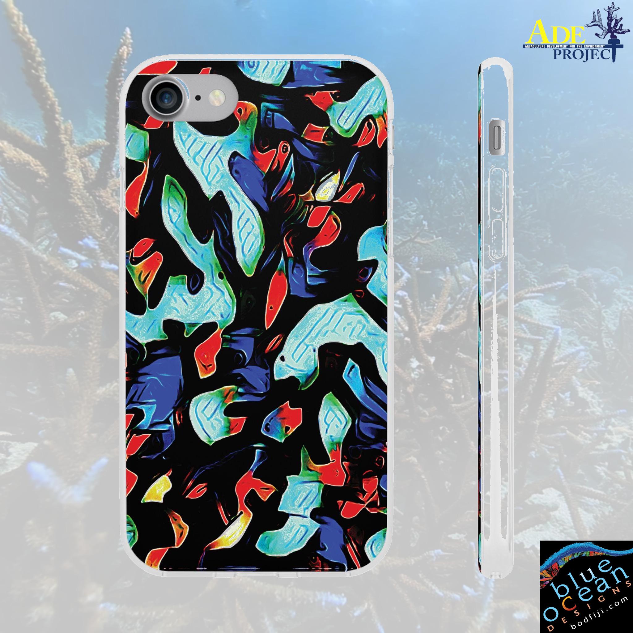Wild Branch iPhone Flexi Case - Walt Smith Fiji Ocean Art - Supports ADE Reef Restoration