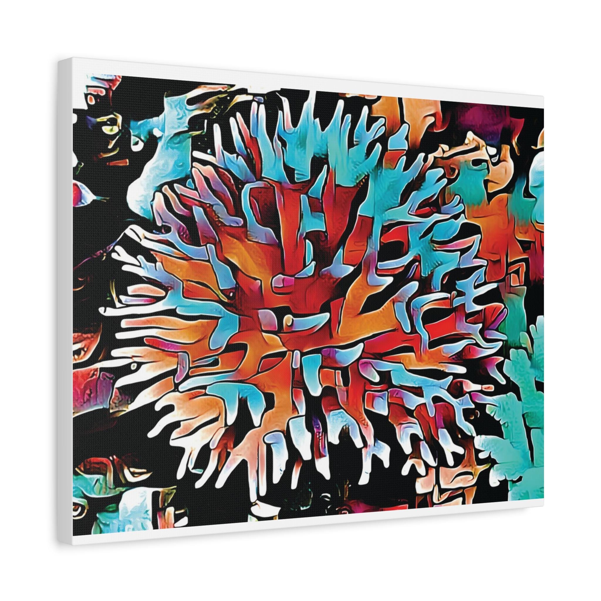 Aqua Spike - Canvas Wall Art