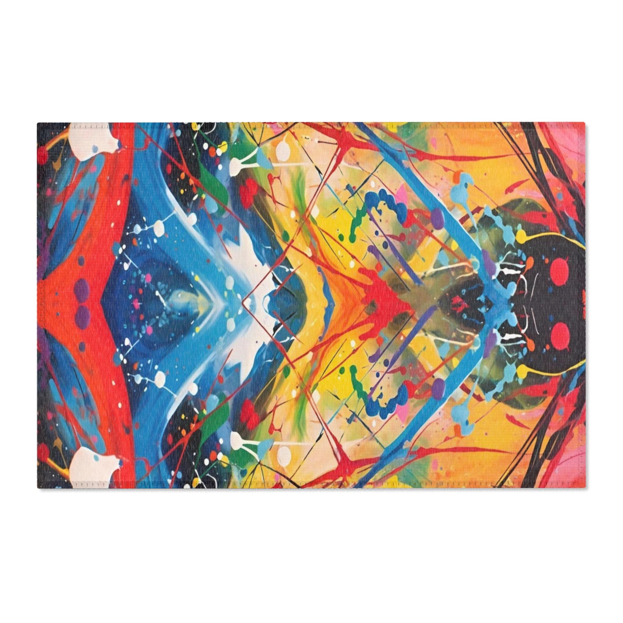 Red Scribe 2 - Area Rug