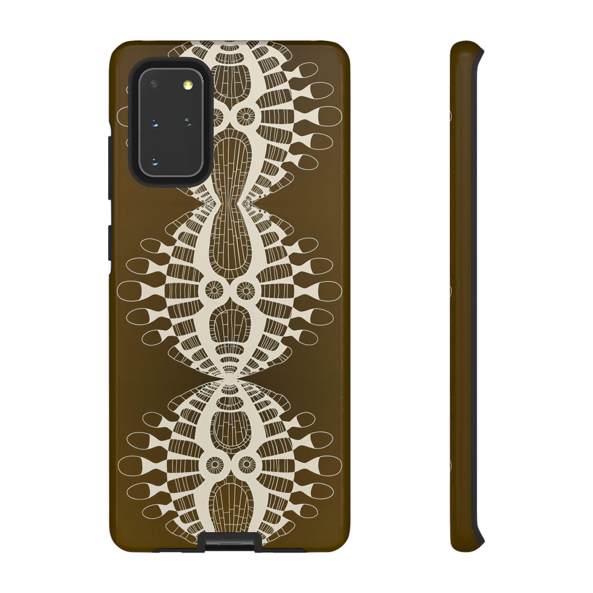 Abstract Urchin Brown Android Tough Case