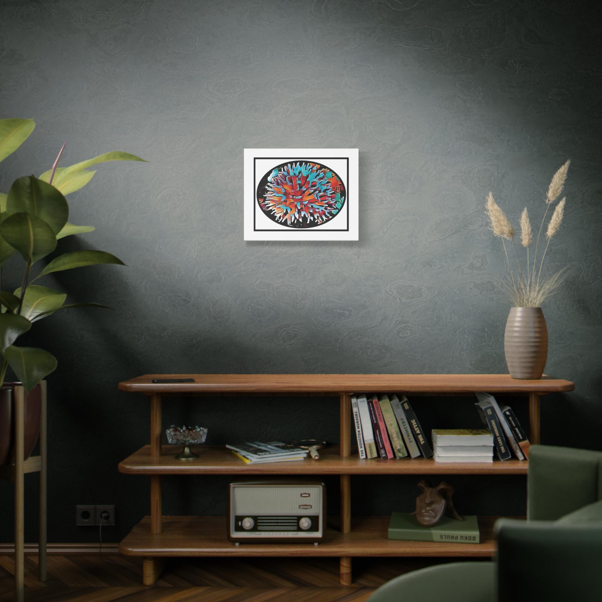 Coral View Egg - Canvas Wall Art