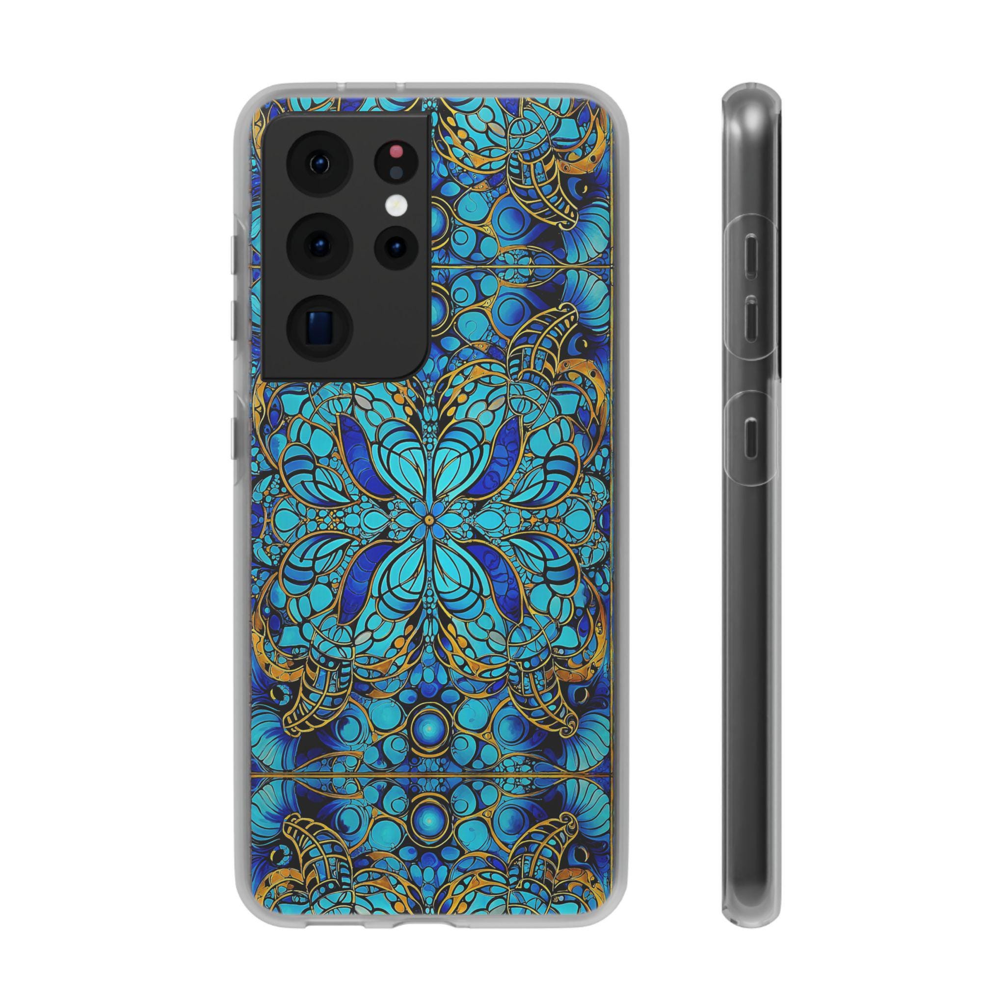Blue Lobsters Android Flexi Case - Walt Smith Fiji Ocean Art - Supports ADE Reef Restoration