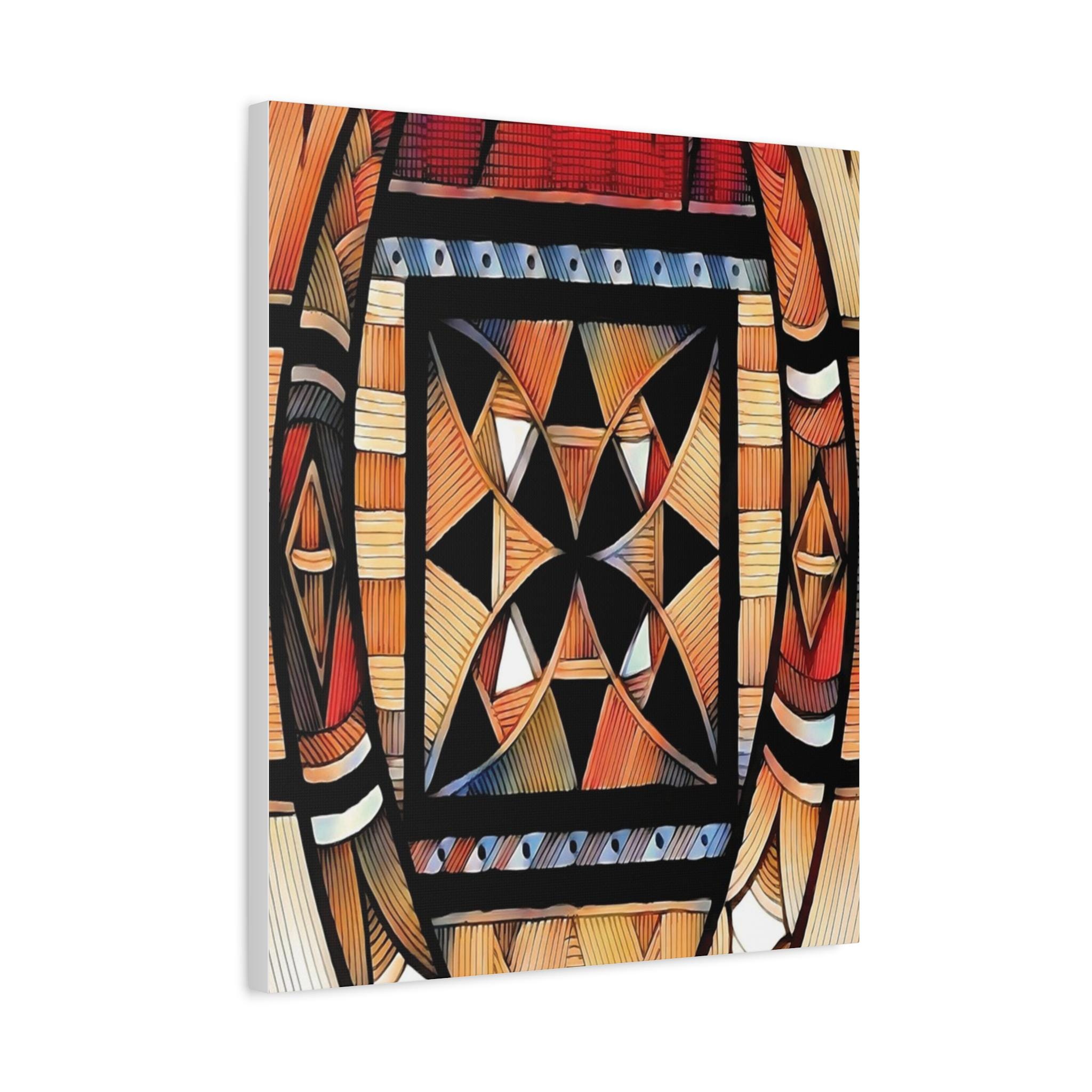 Tapa Trees - Canvas Wall Art
