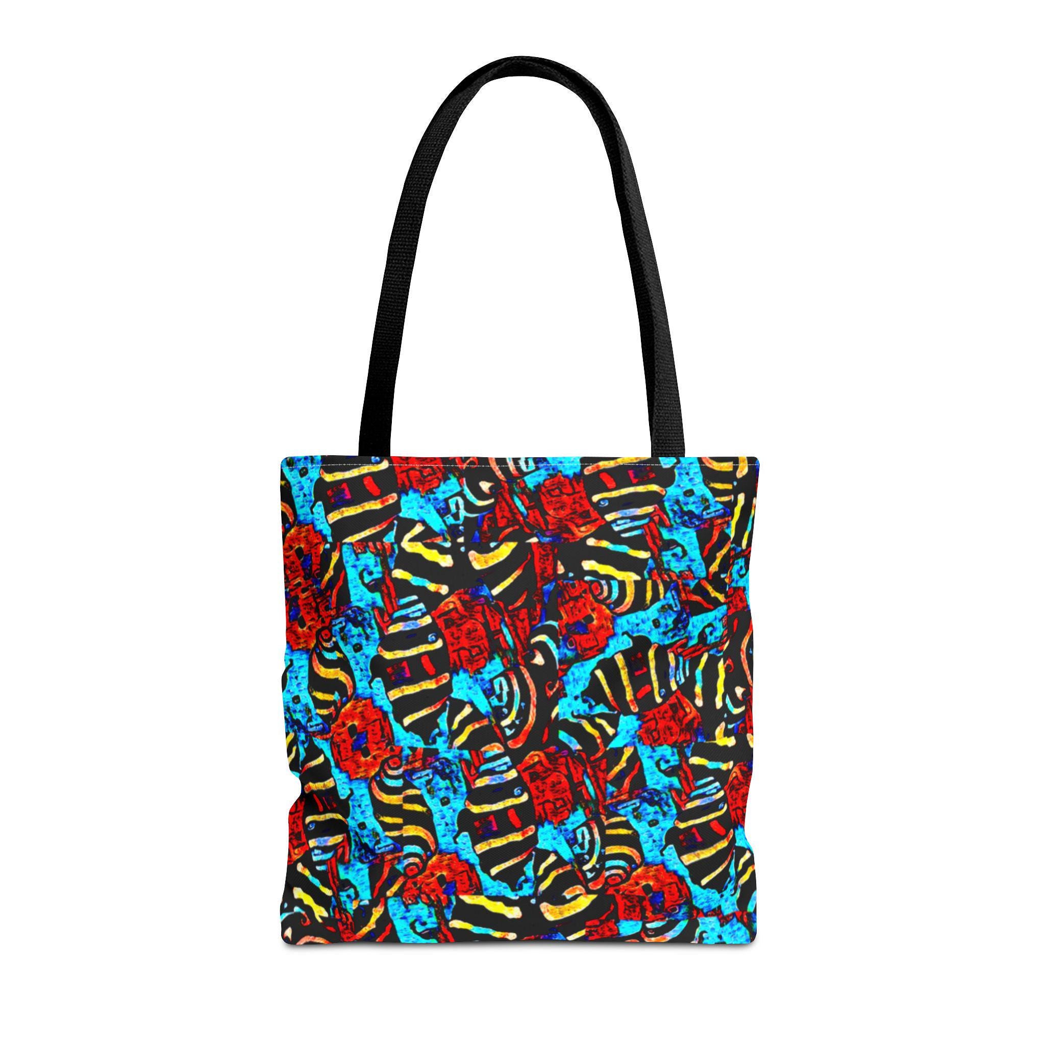 Colorful Snails on Parade Tote Bag | All-Over Print Beach Sand Design