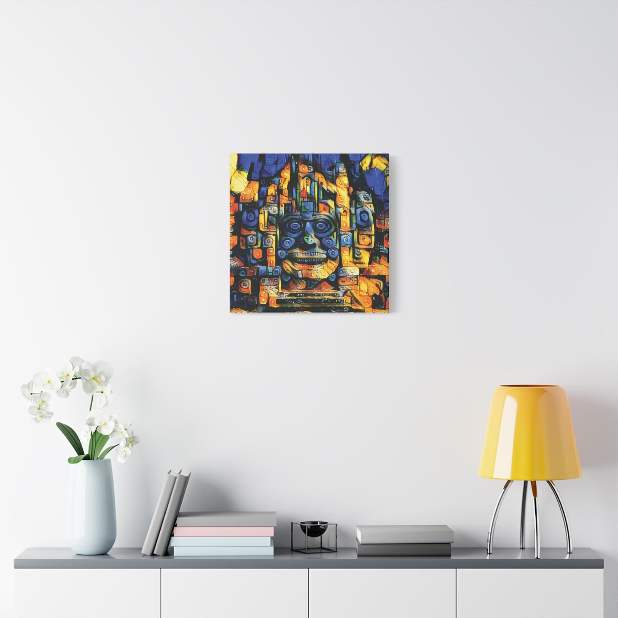 Purple Face - Canvas Wall Art