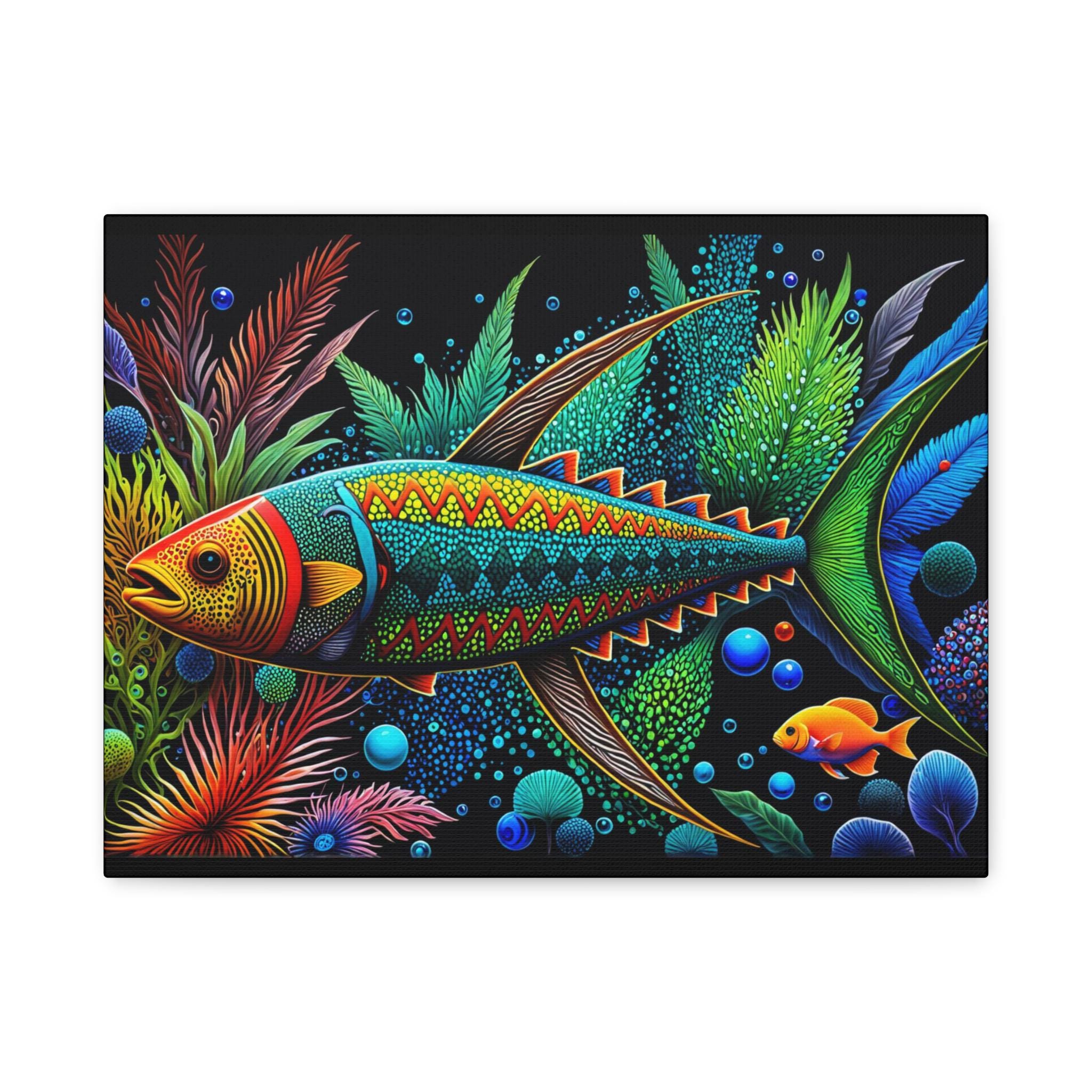 Abo Fish A - Canvas Wall Art