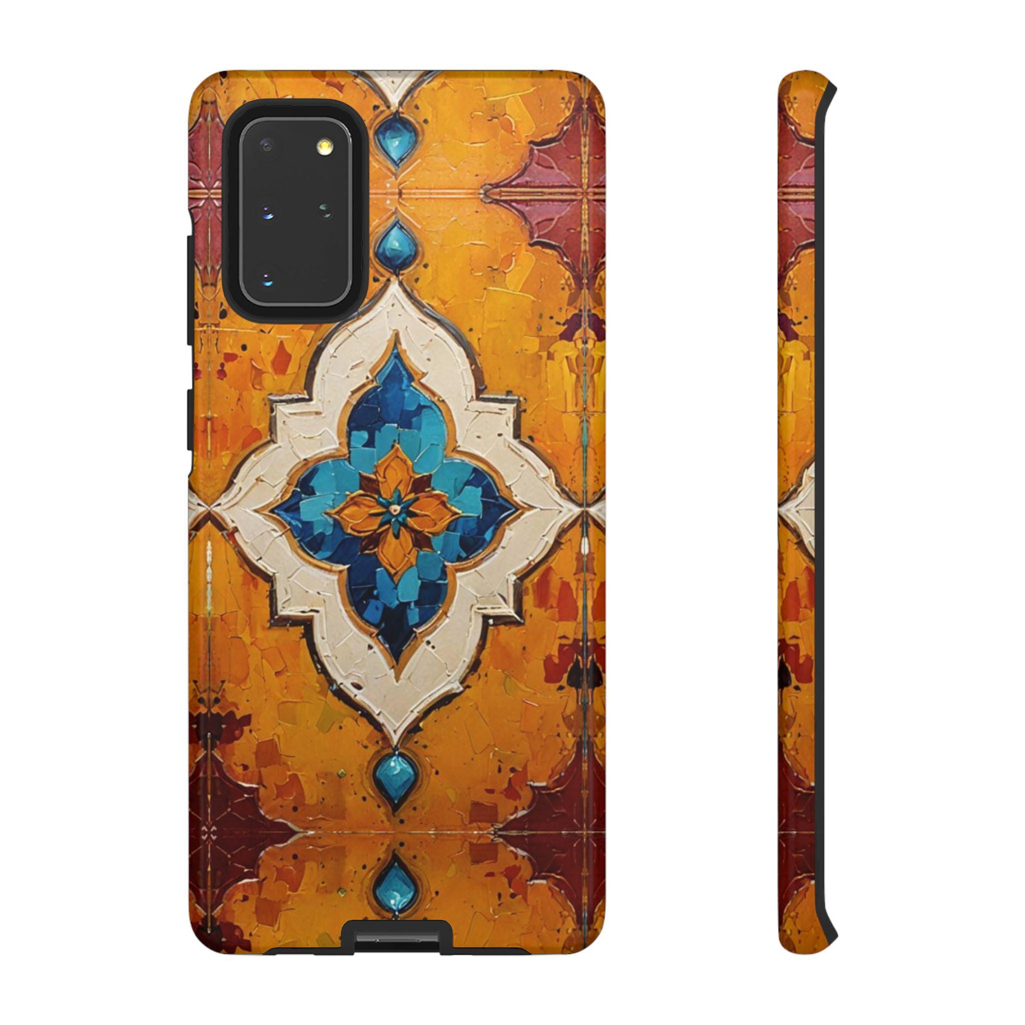 Morocco Tiles Android Tough Case - Walt Smith Fiji Ocean Art - Supports ADE Reef Restoration