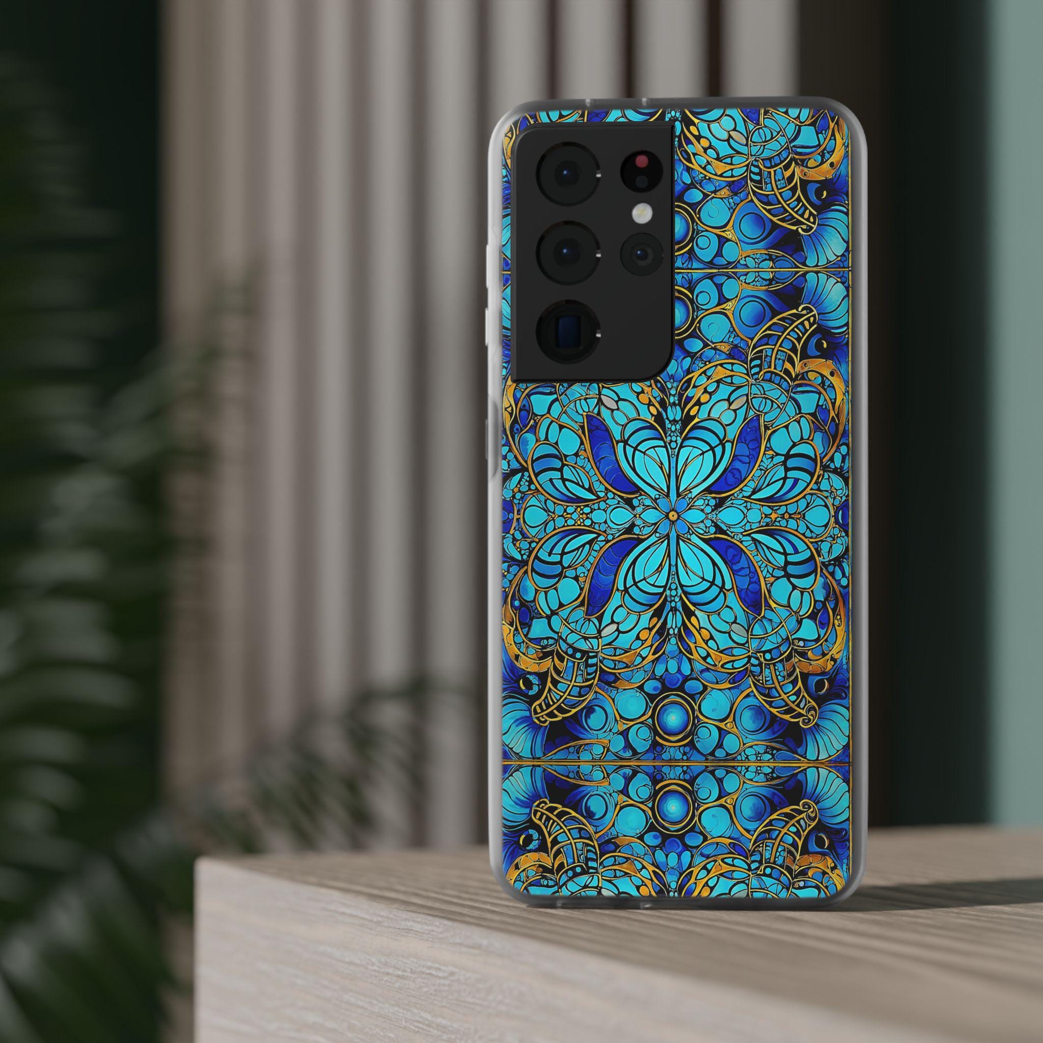 Blue Lobsters Android Flexi Case - Walt Smith Fiji Ocean Art - Supports ADE Reef Restoration