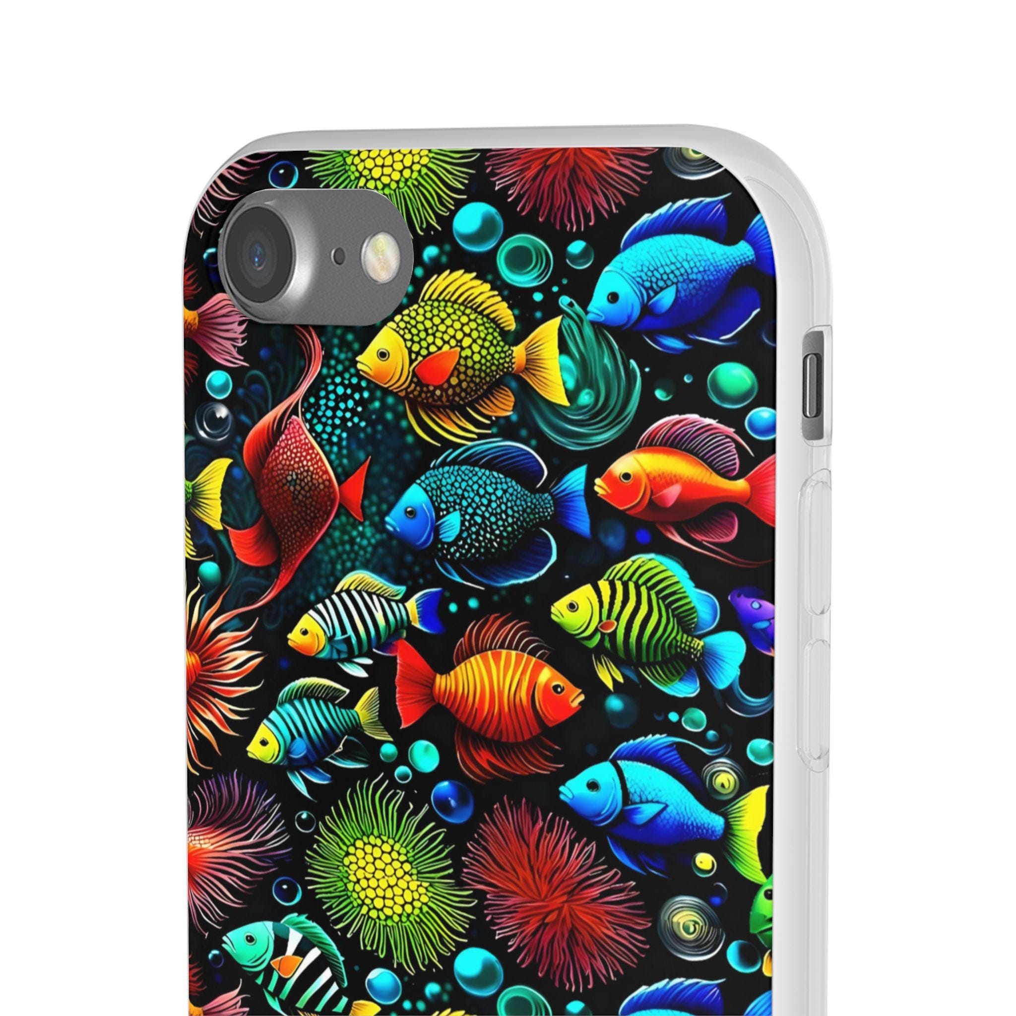 Something Fishy iPhone Flexi Case - Walt Smith Fiji Ocean Art - Supports ADE Reef Restoration