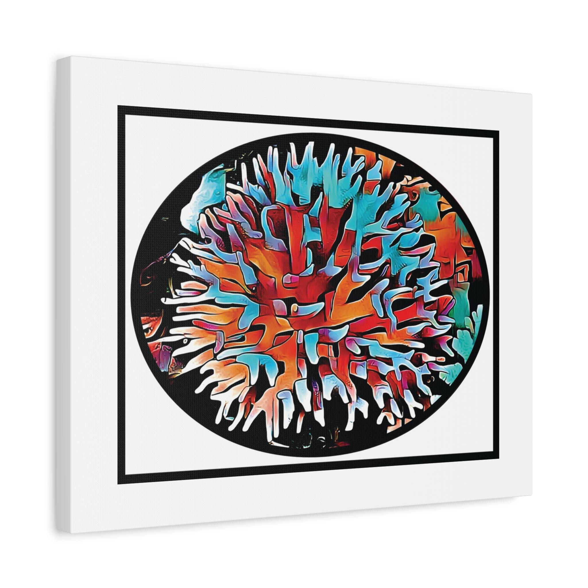 Coral View Egg - Canvas Wall Art