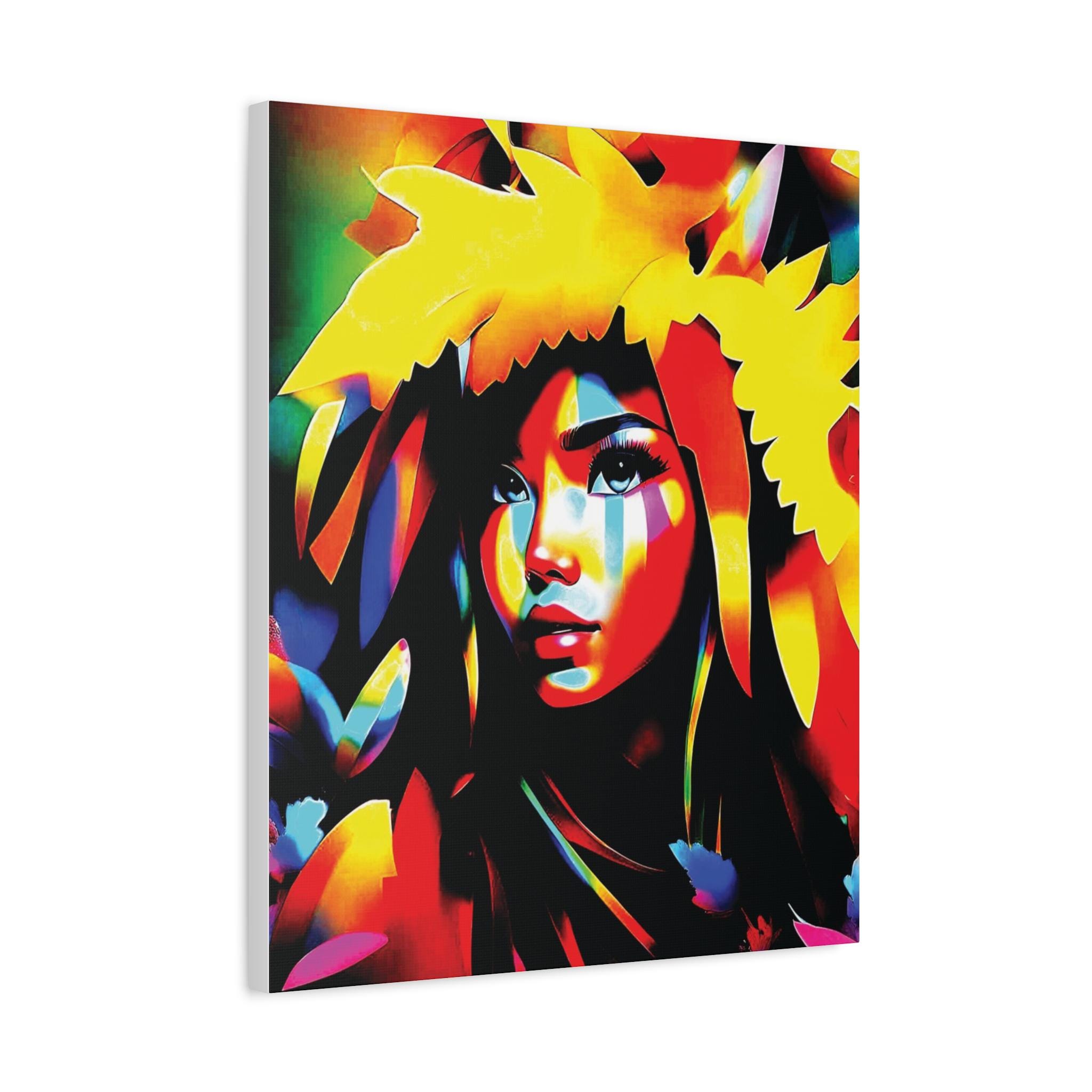 Poly Girl - Canvas Wall Art