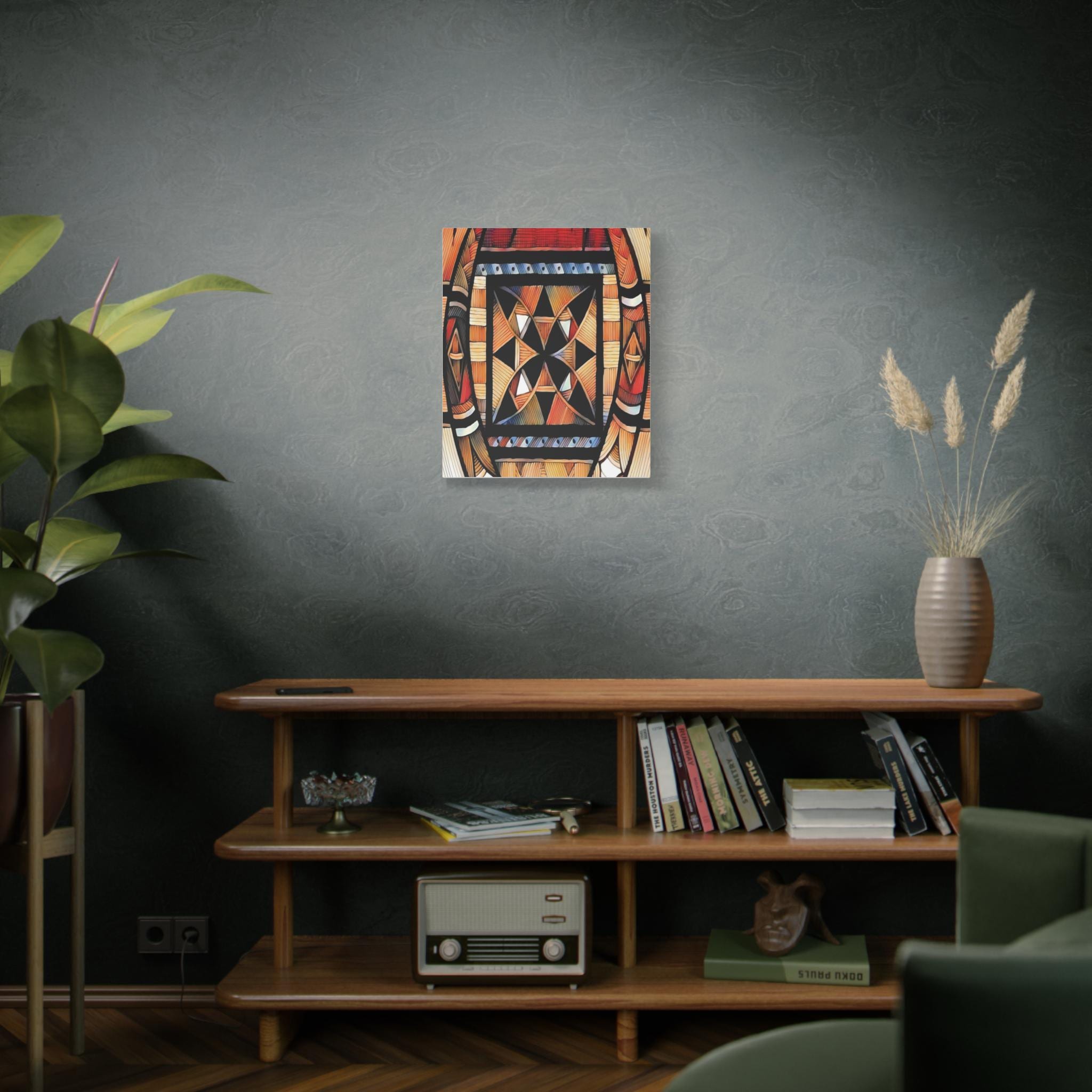 Tapa Trees - Canvas Wall Art