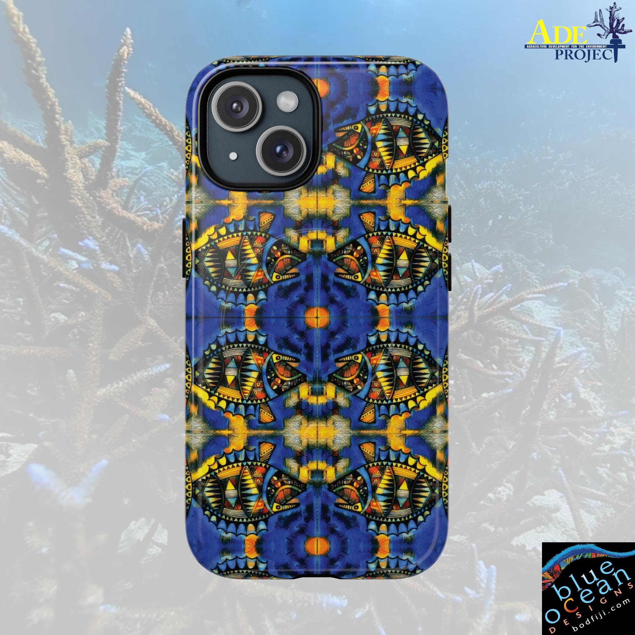 Unicorn Tang iPhone Magnetic Case - Walt Smith Fiji Ocean Art - Supports ADE Reef Restoration