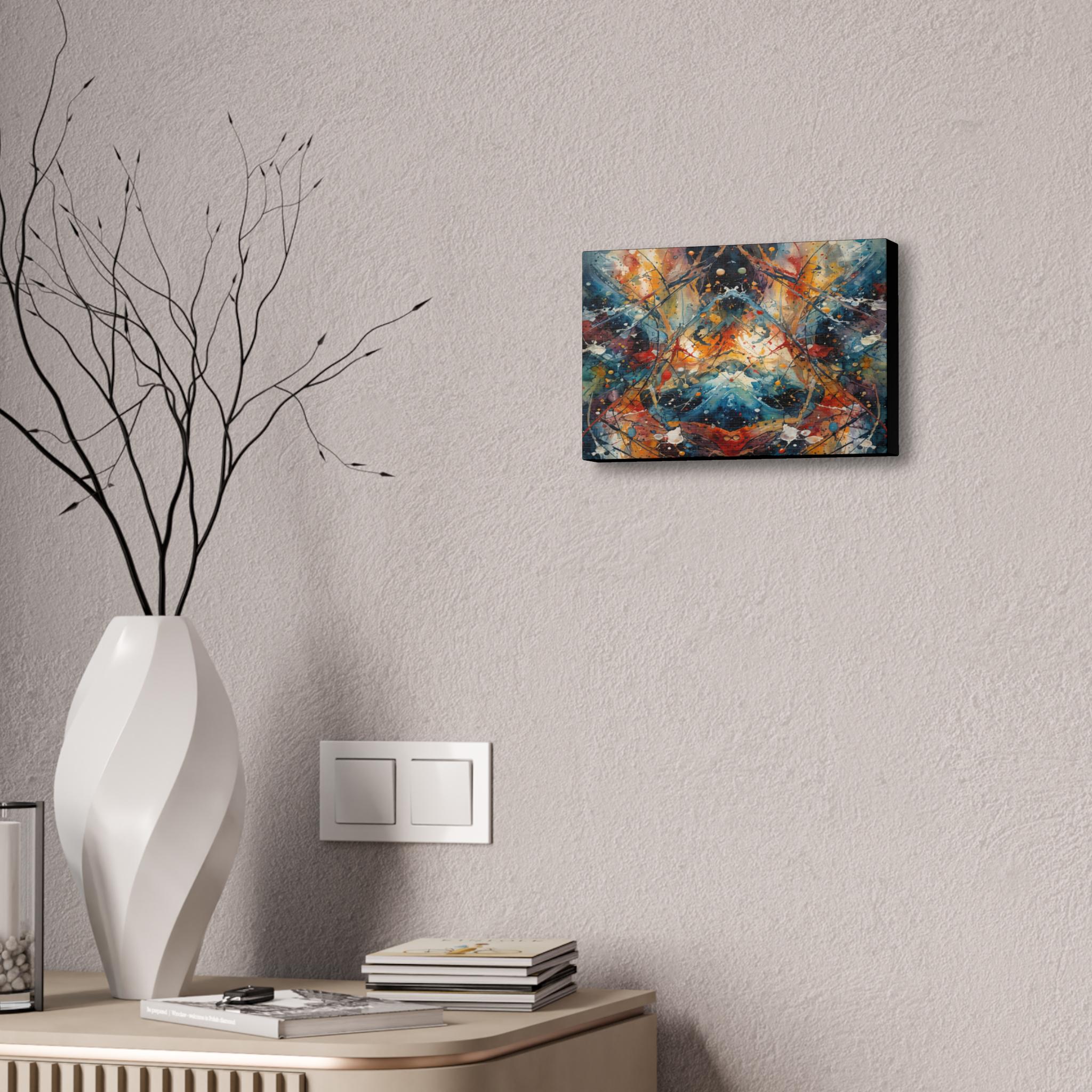 Red Scribe 3 Canvas Wall Art
