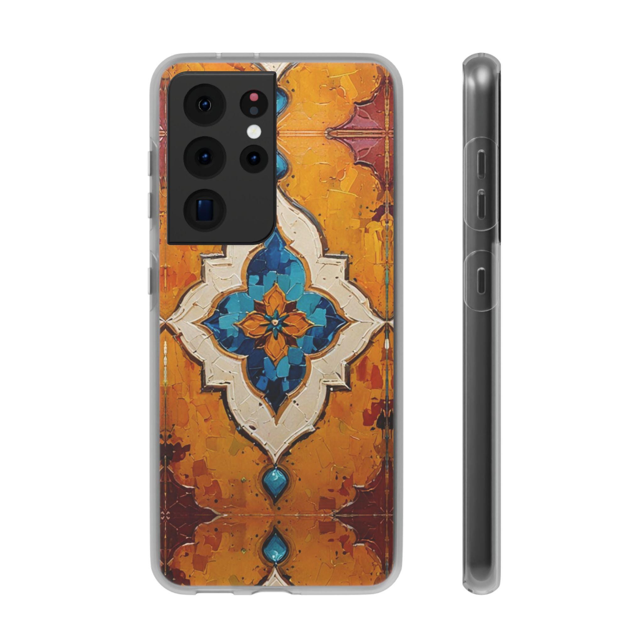 Morocco Tiles Android Flexi Case - Walt Smith Fiji Ocean Art - Supports ADE Reef Restoration