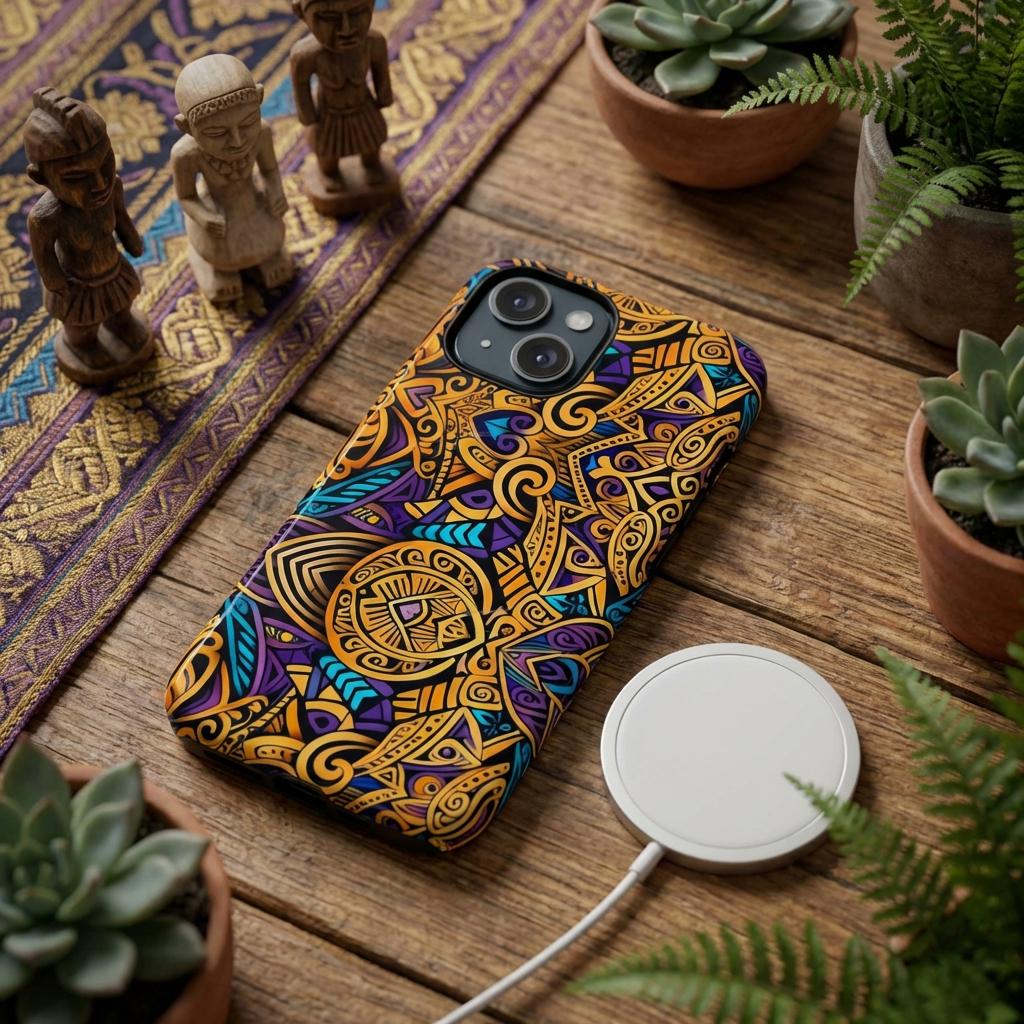 Gold Indo iPhone Magnetic Case - Walt Smith Fiji Ocean Art - Supports ADE Reef Restoration