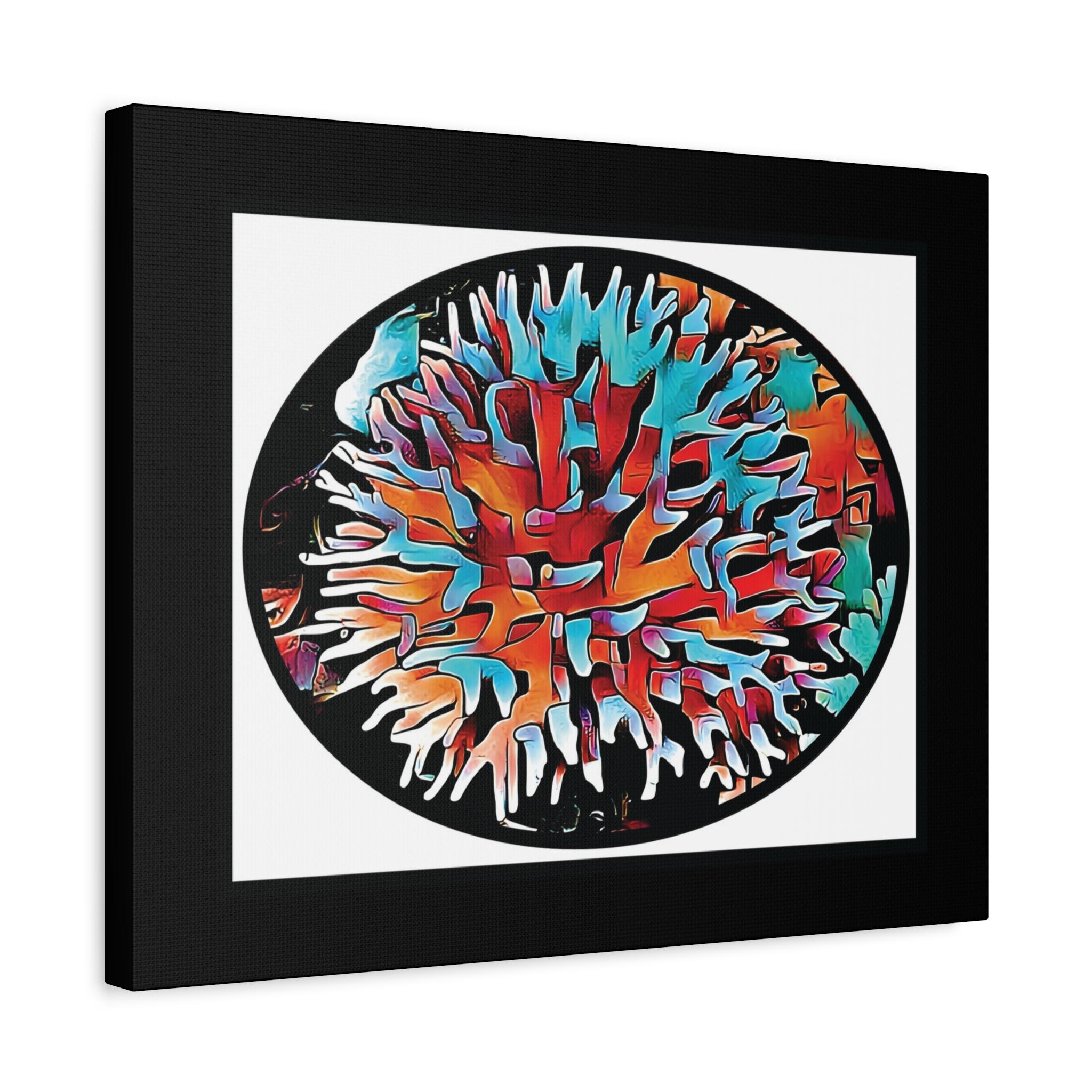 Coral View Egg Canvas Wall Art