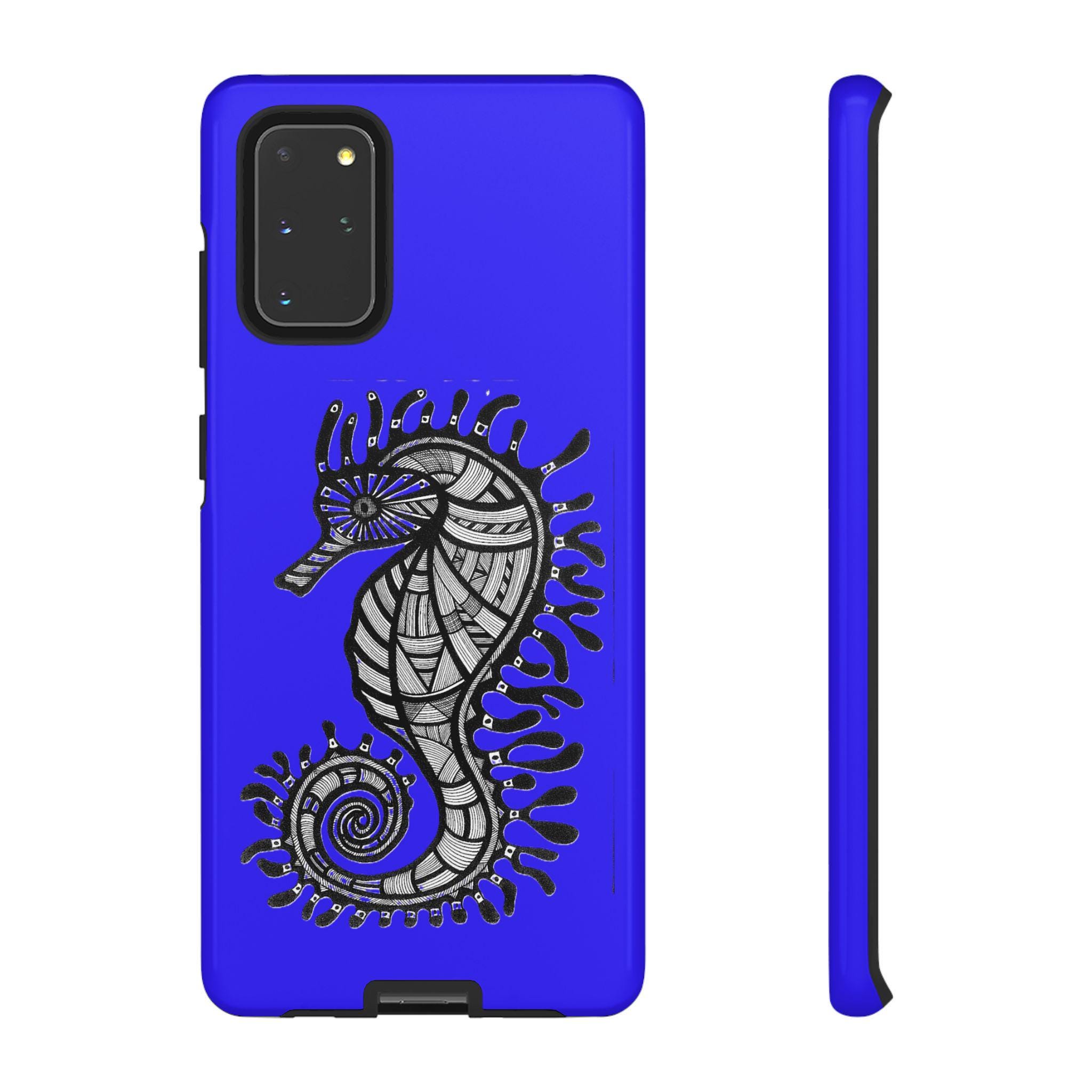Seahorse On Blue Android Tough Case