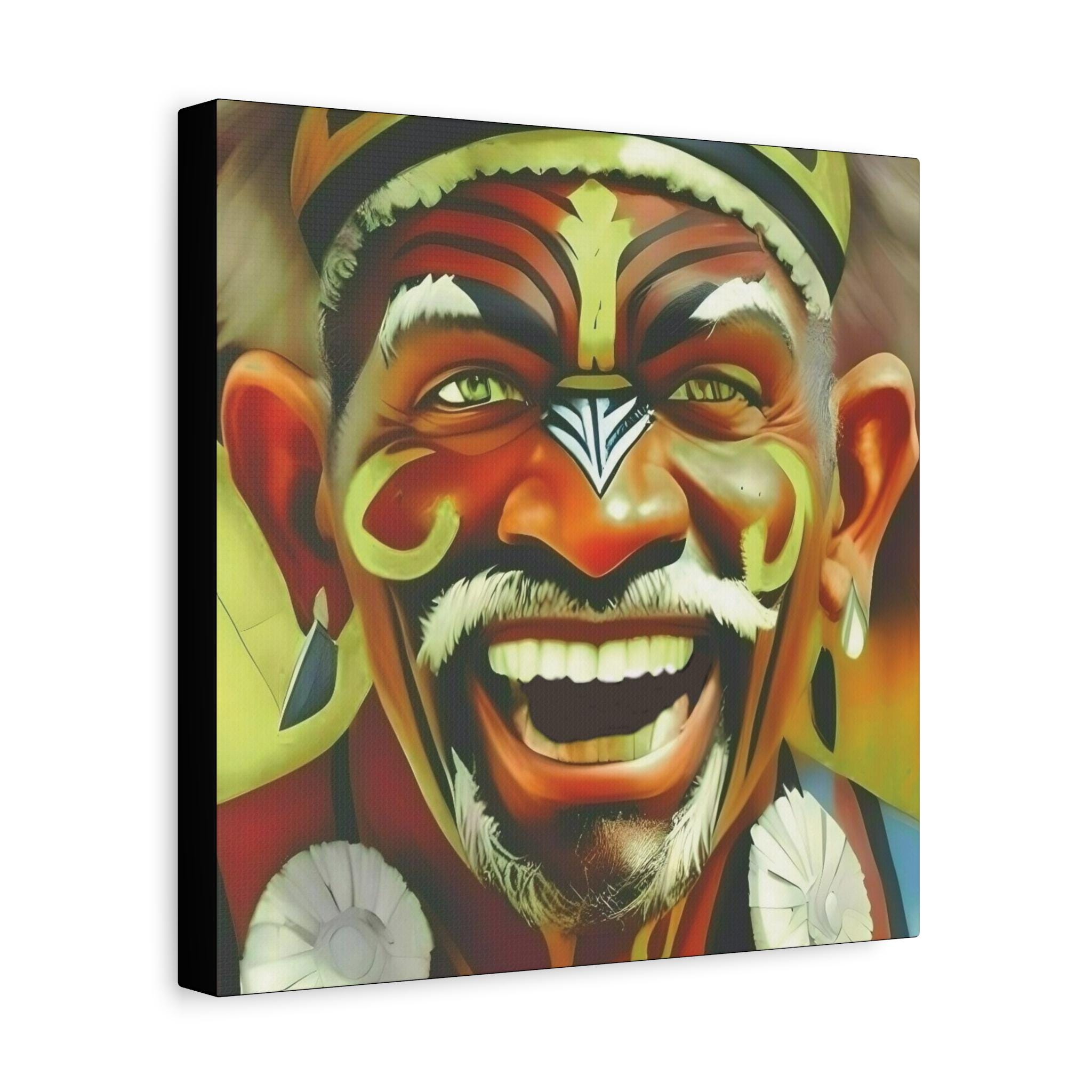 Happy Elder Canvas Wall Art