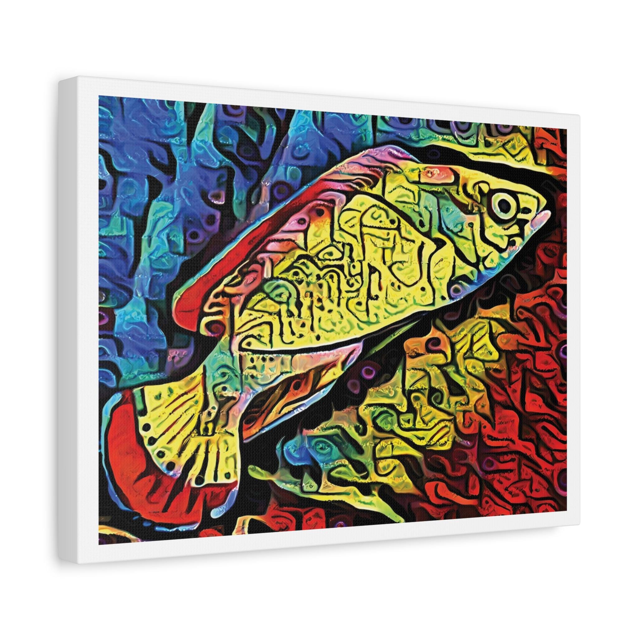 Red Margin Left - Canvas Wall Art