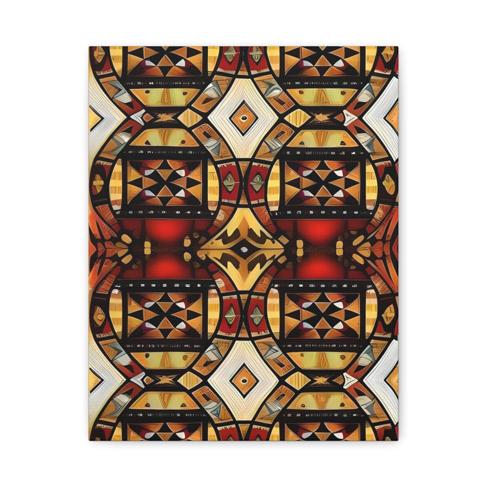 Tapa Squares A - Canvas Wall Art