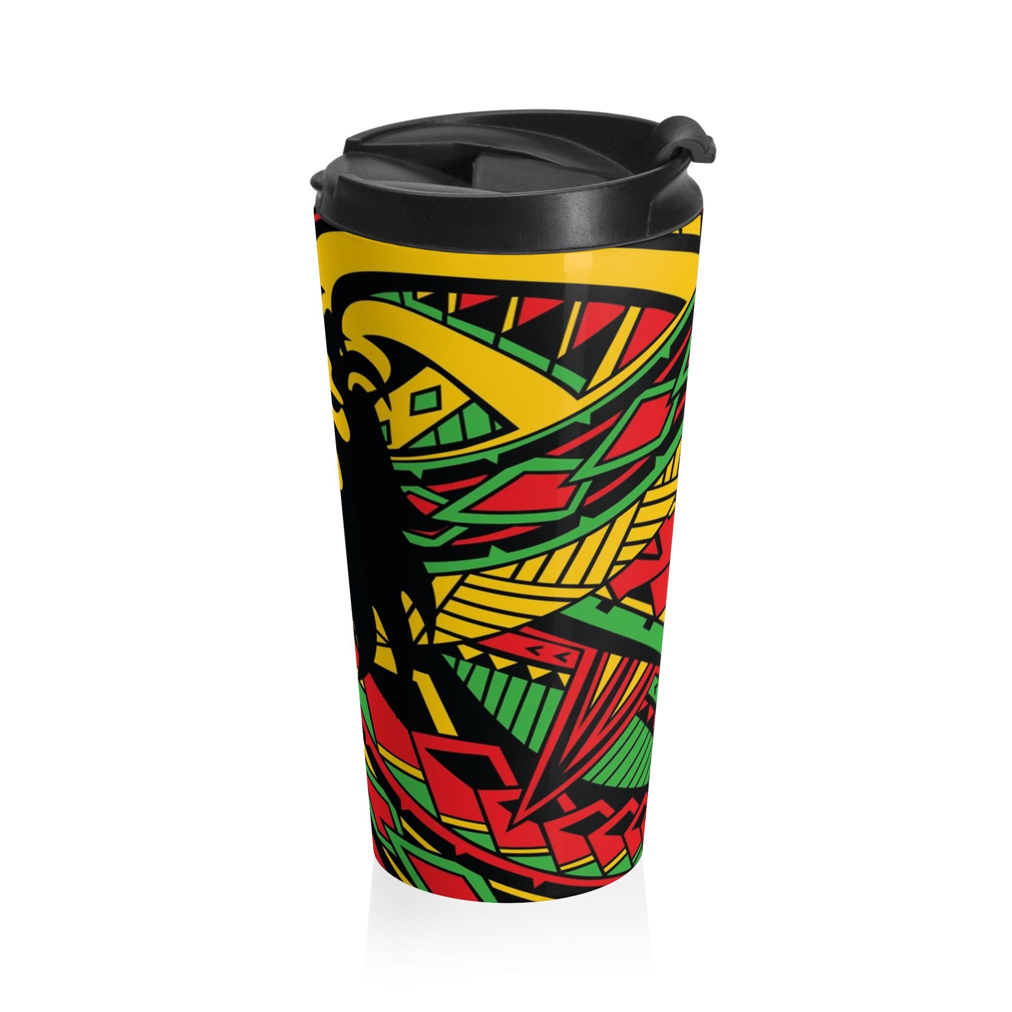 A Reggae Lion Back - Travel Mug