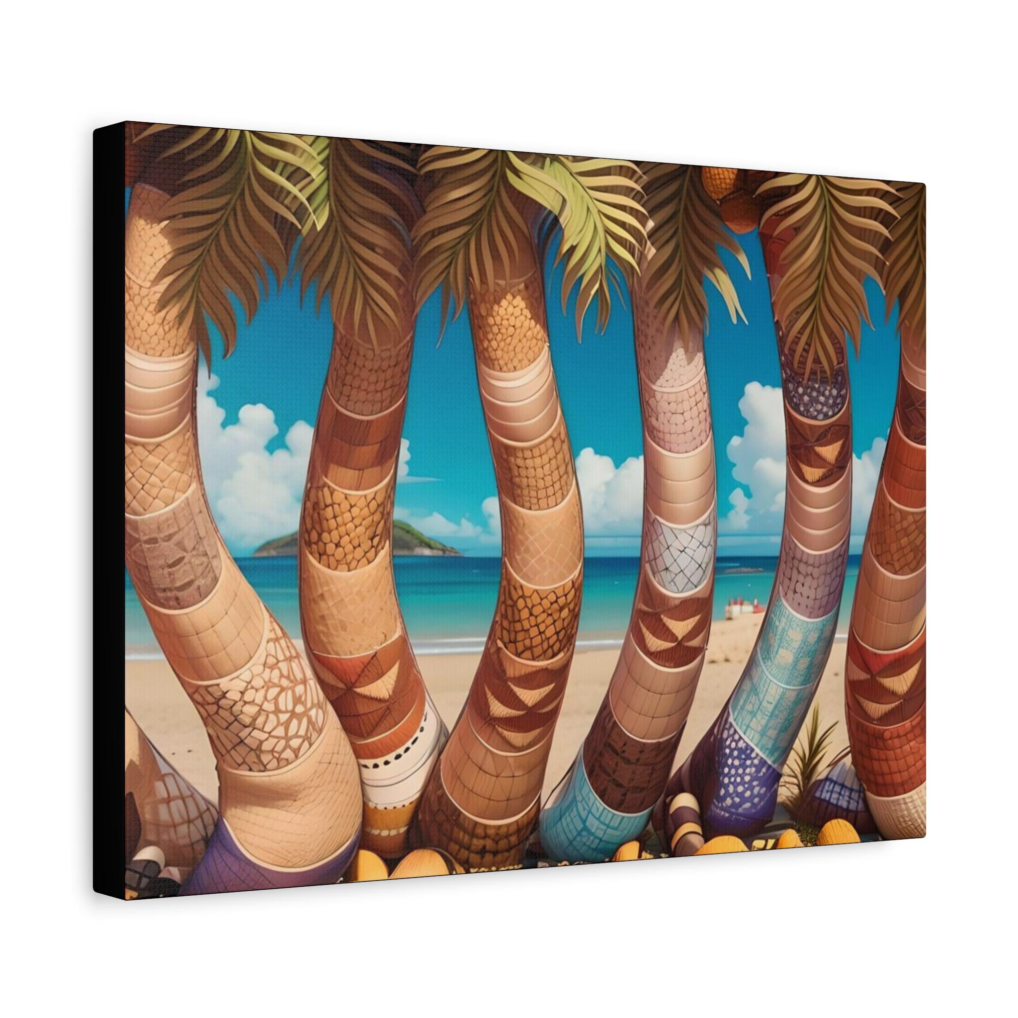 Happy Trees Canvas Wall Art
