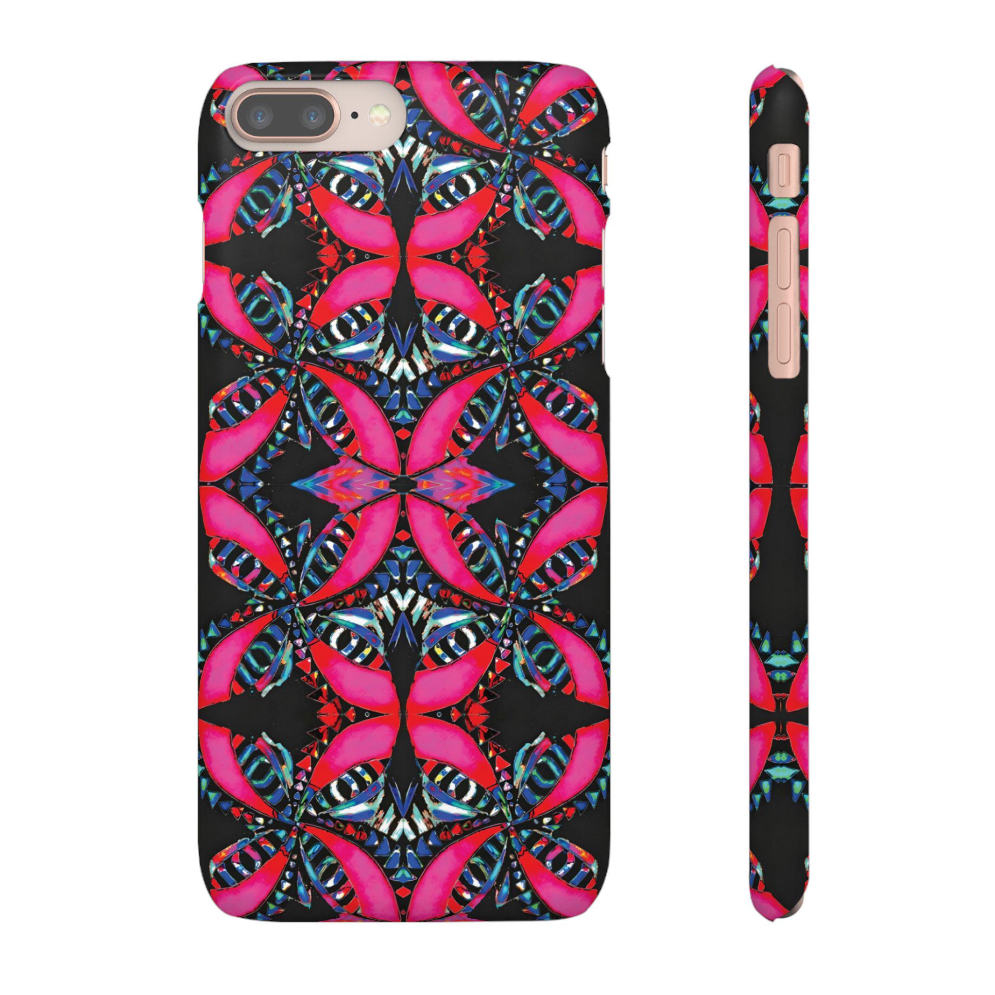 Pink on Black iPhone Snap Case - Walt Smith Fiji Ocean Art - Supports ADE Reef Restoration