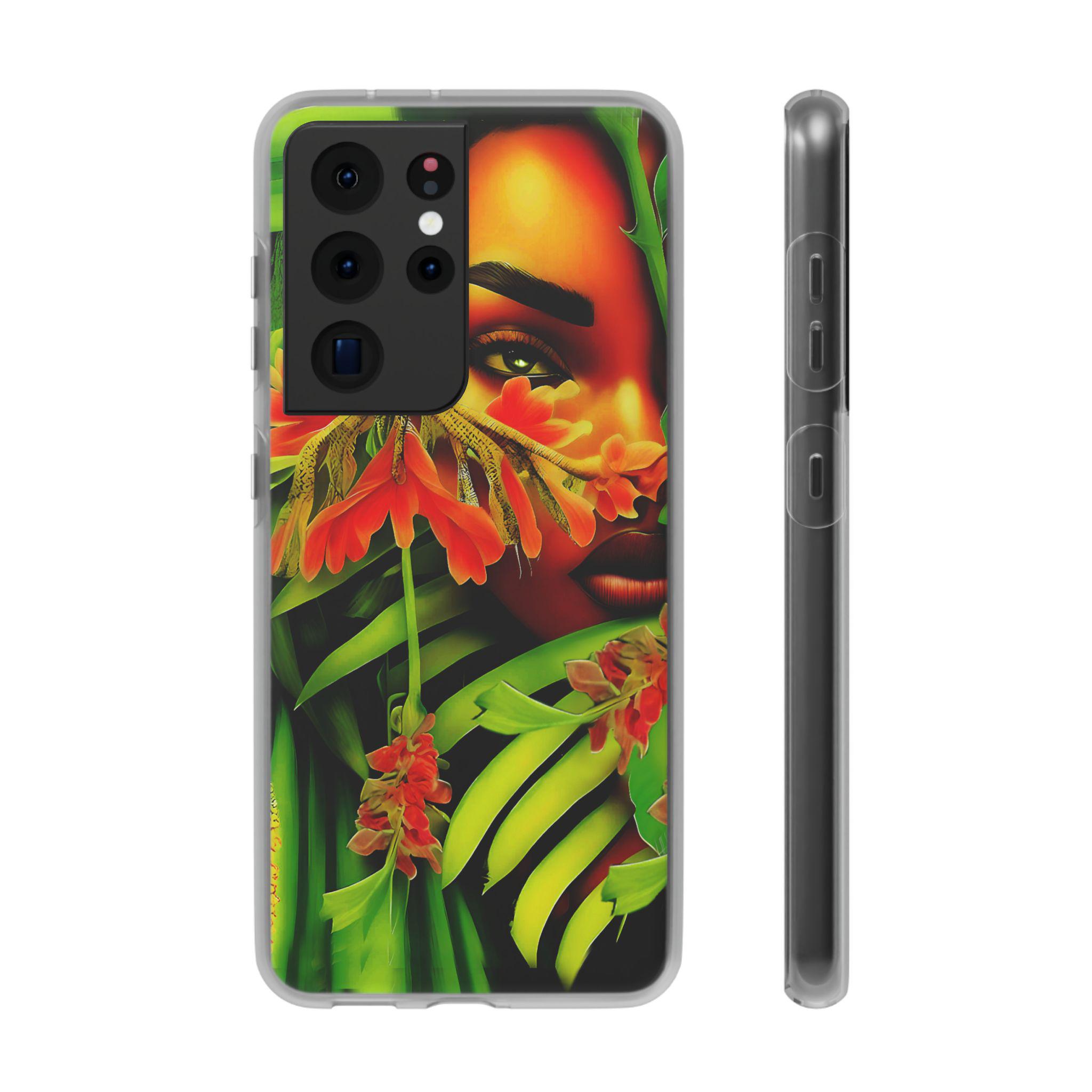 Secret Garden Android Flexi Case - Walt Smith Fiji Ocean Art - Supports ADE Reef Restoration