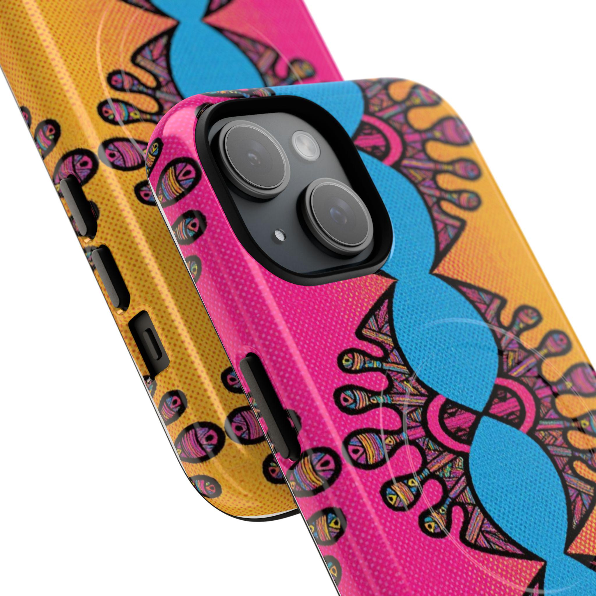 Abstract Urchin Color iPhone Magnetic Case