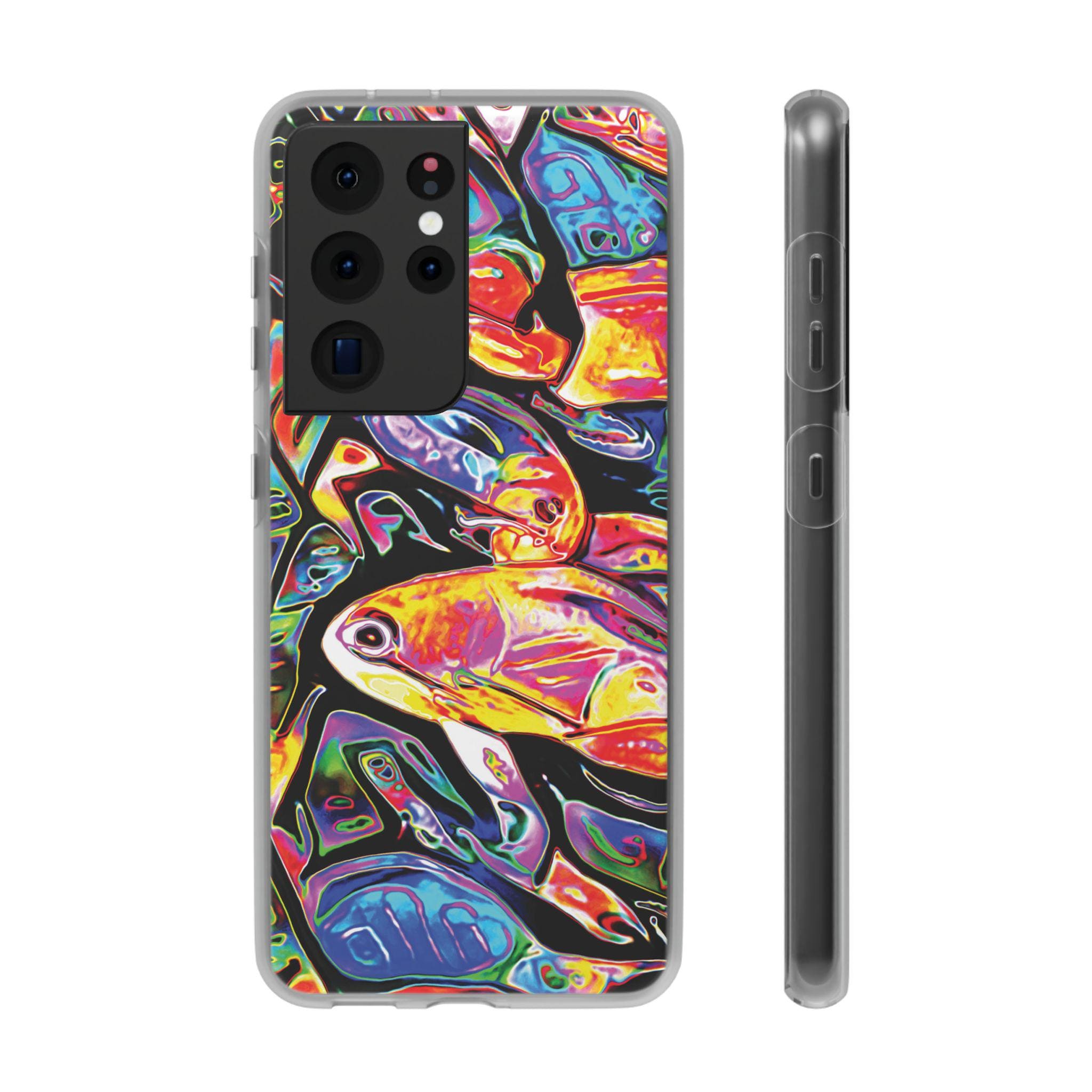 Busy Day Android Flexi Case - Walt Smith Fiji Ocean Art - Supports ADE Reef Restoration