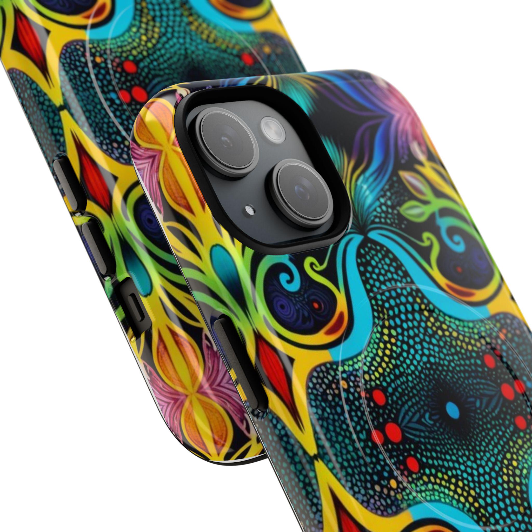 Psychedelic Abo iPhone Magnetic Case - Walt Smith Fiji Ocean Art - Supports ADE Reef Restoration