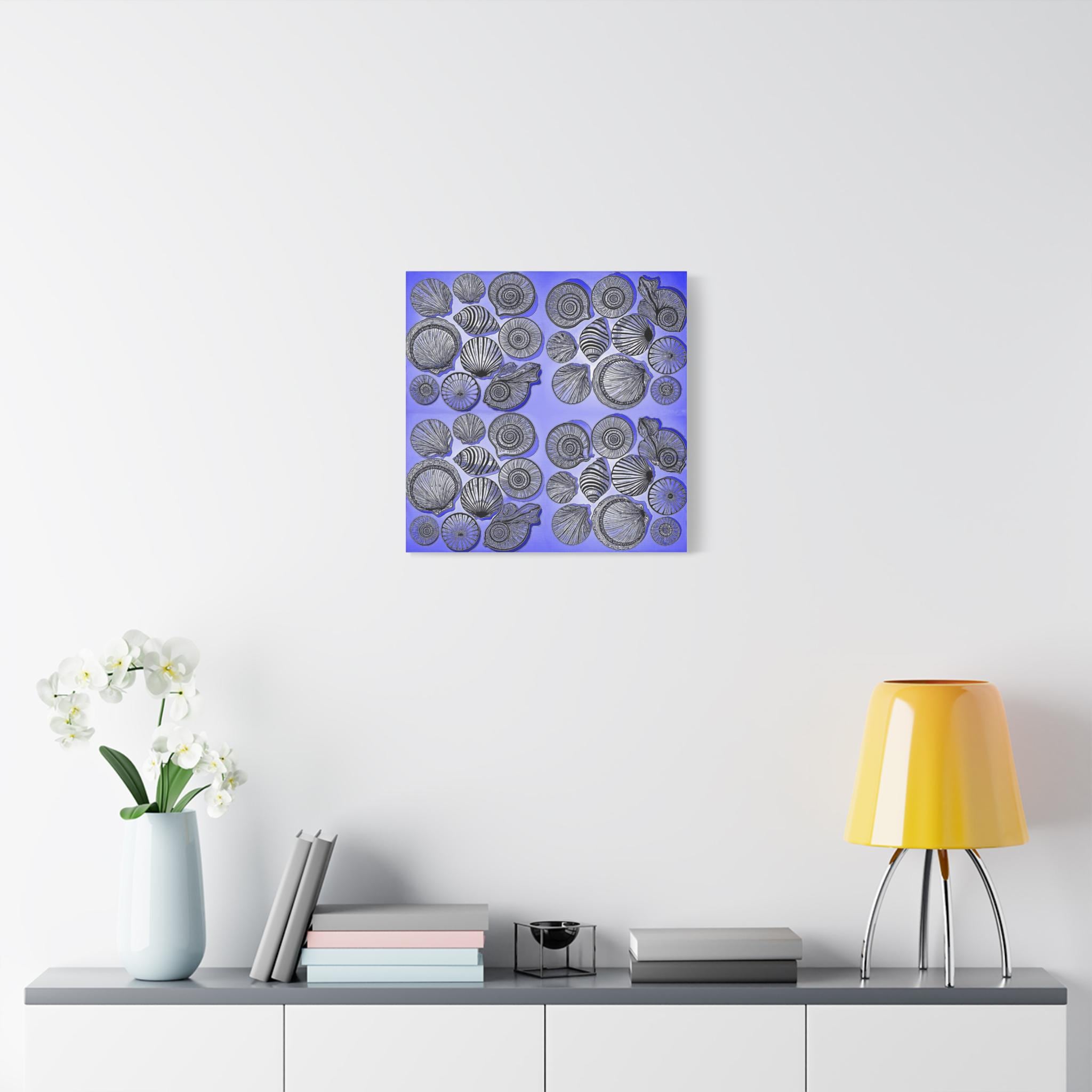 Shells Blue - Canvas Wall Art