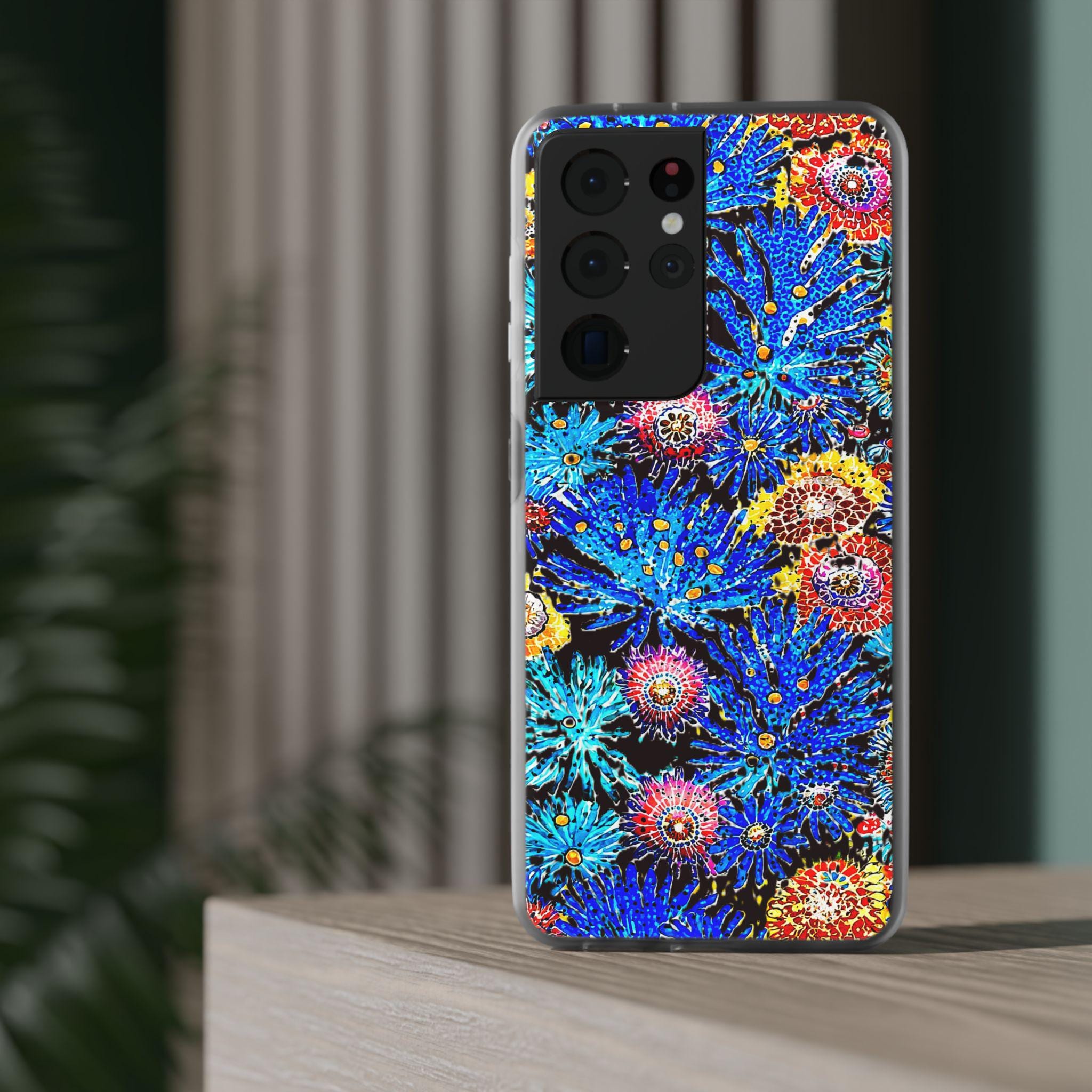 Coral Explosion Android Flexi Case - Walt Smith Fiji Ocean Art - Supports ADE Reef Restoration