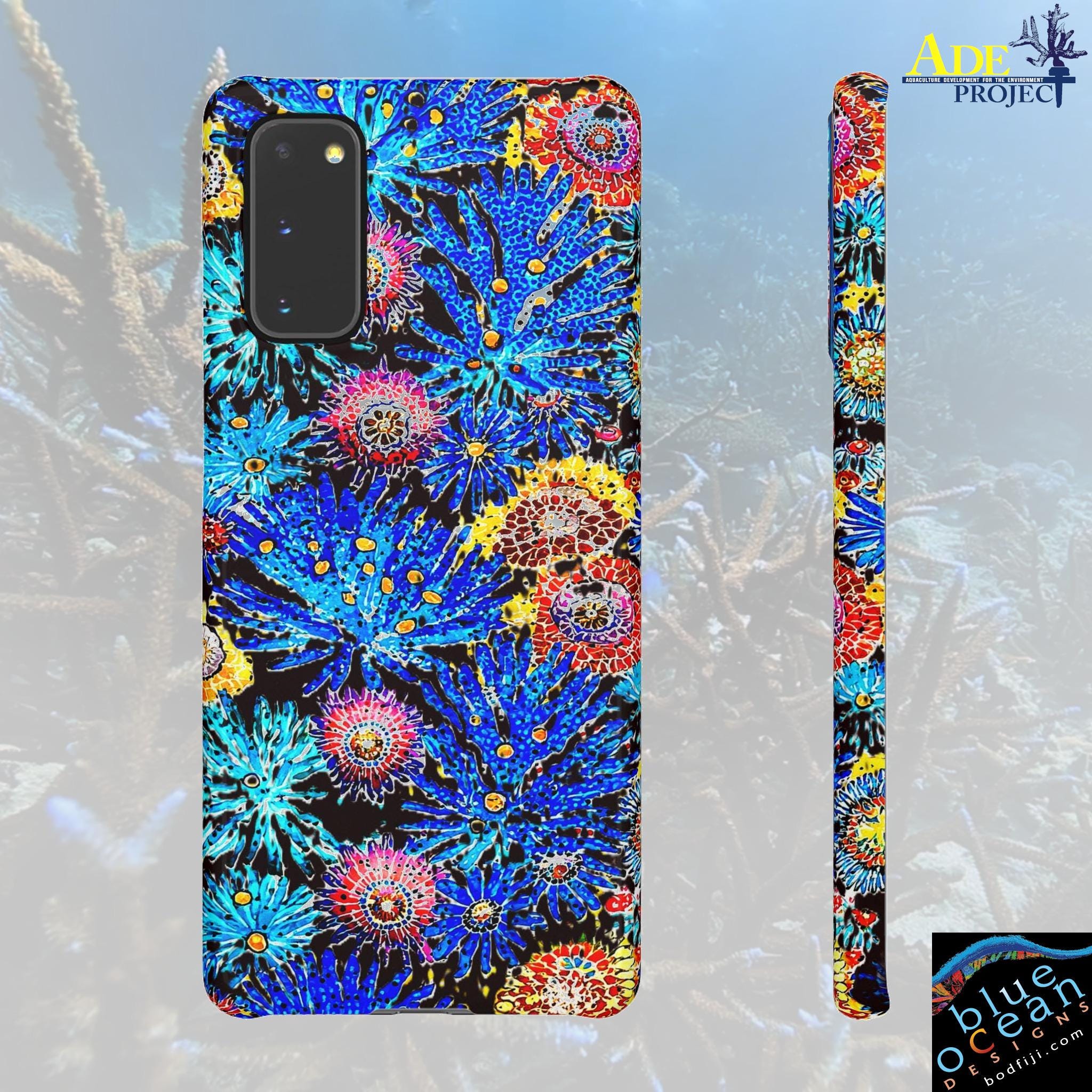 Coral Explosion Android Snap Case - Walt Smith Fiji Ocean Art - Supports ADE Reef Restoration
