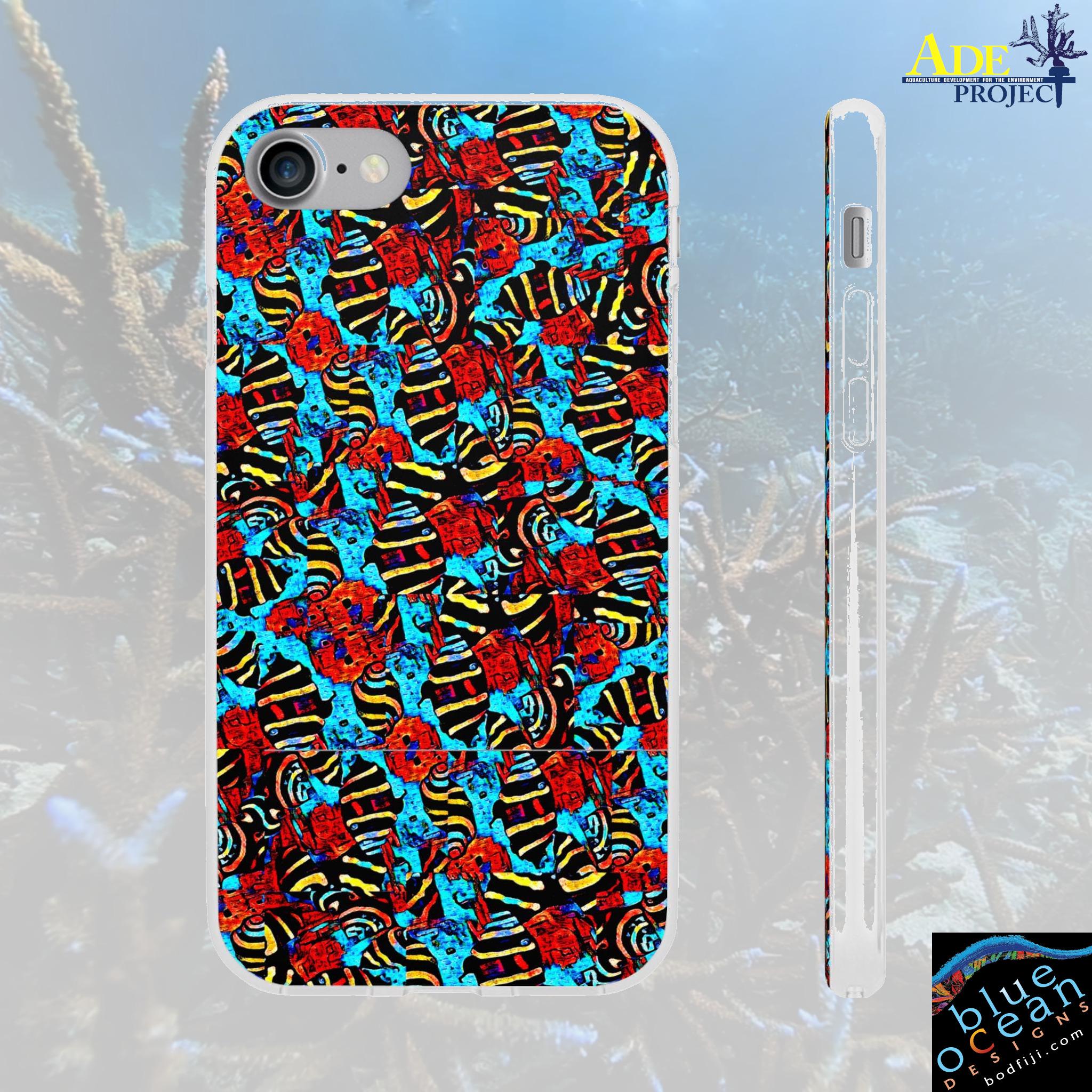 Small Snails iPhone Flexi Case - Walt Smith Fiji Ocean Art - Supports ADE Reef Restoration