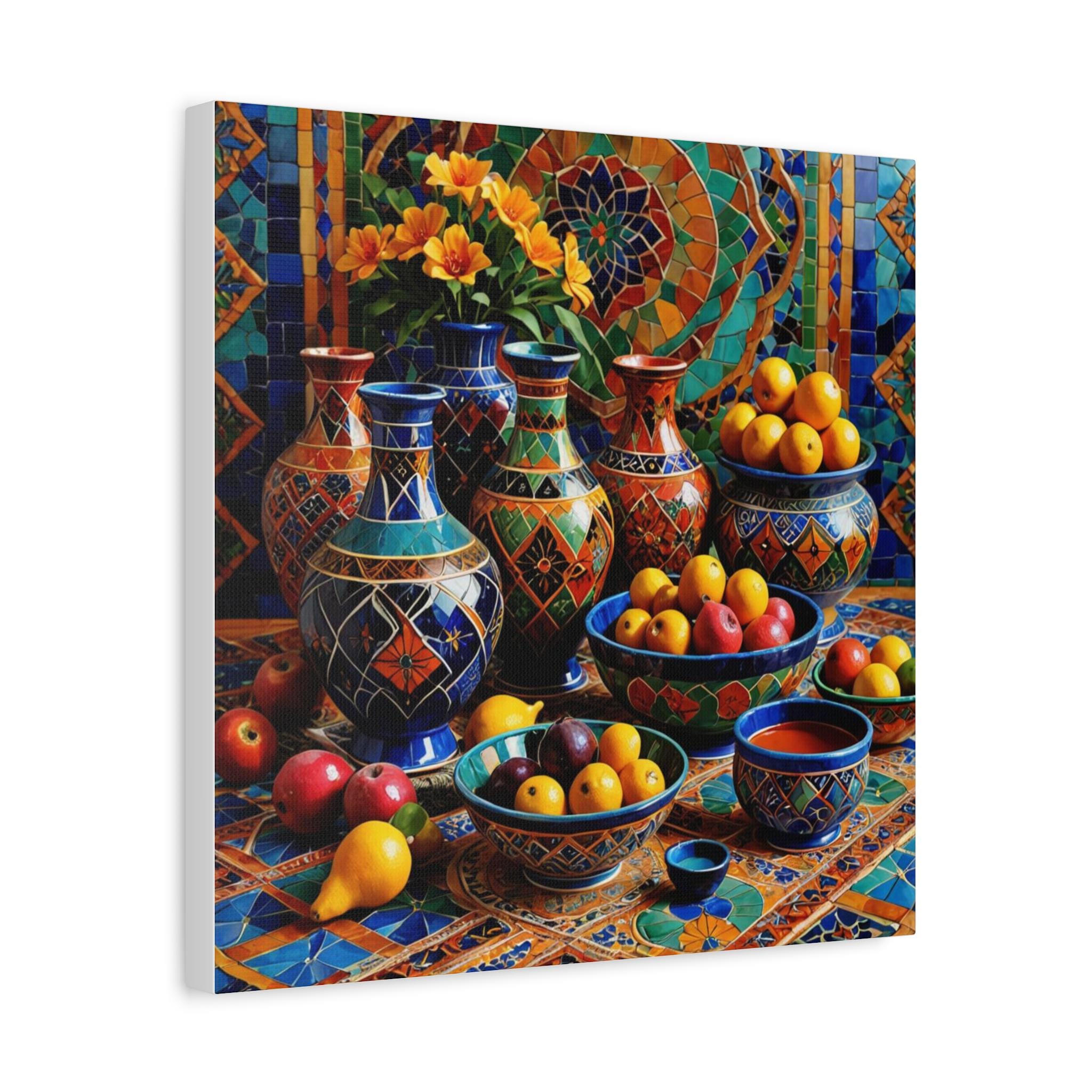 Table with Fruit - Canvas Wall Art