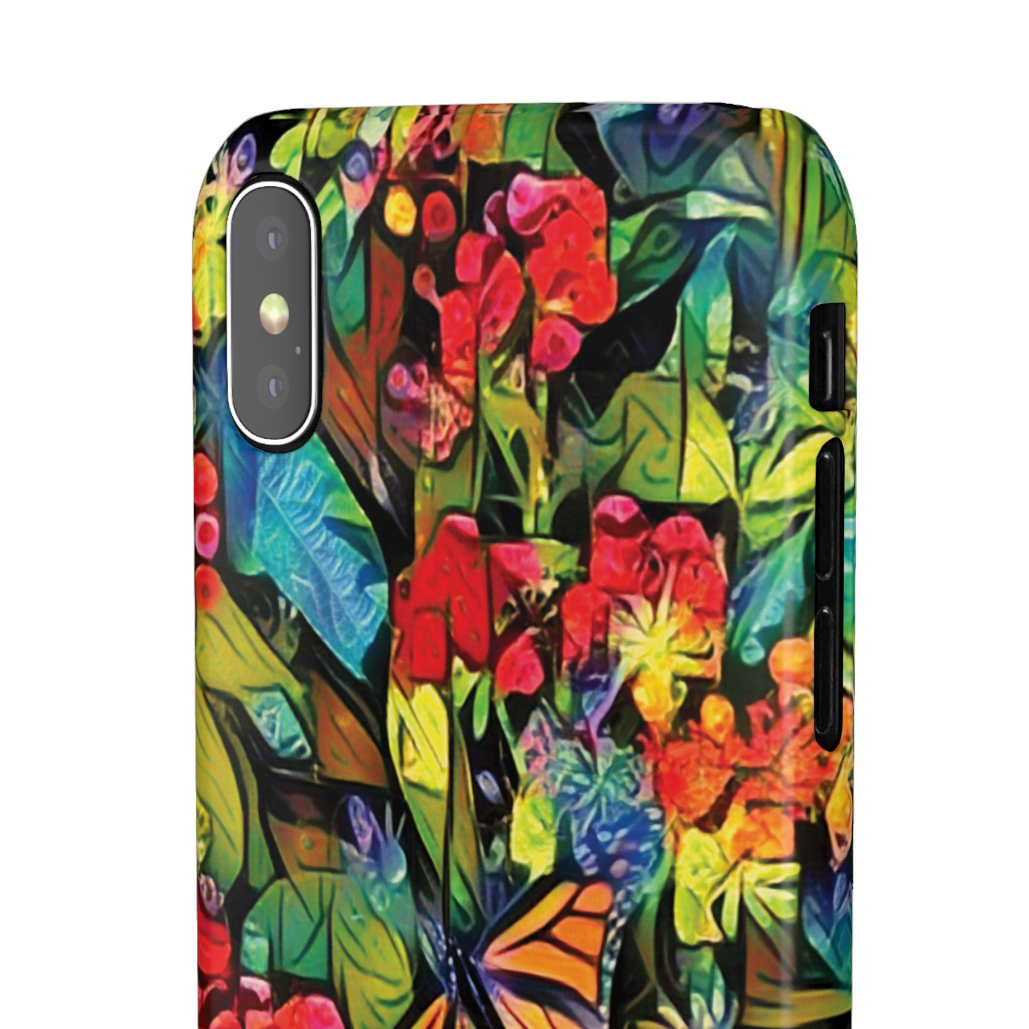 Monarch Garden iPhone Snap Case - Walt Smith Fiji Ocean Art - Supports ADE Reef Restoration