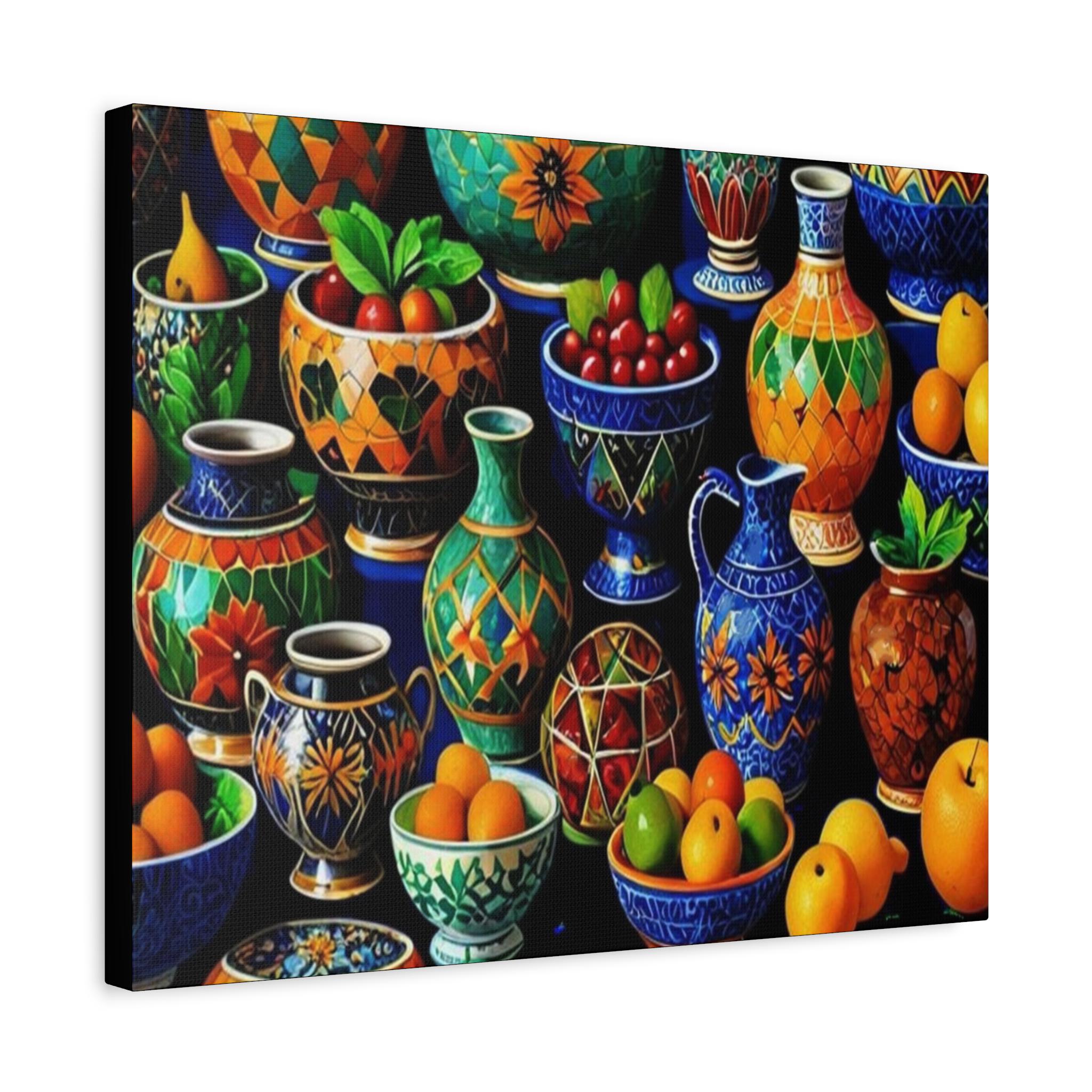 Table Full A Canvas Wall Art