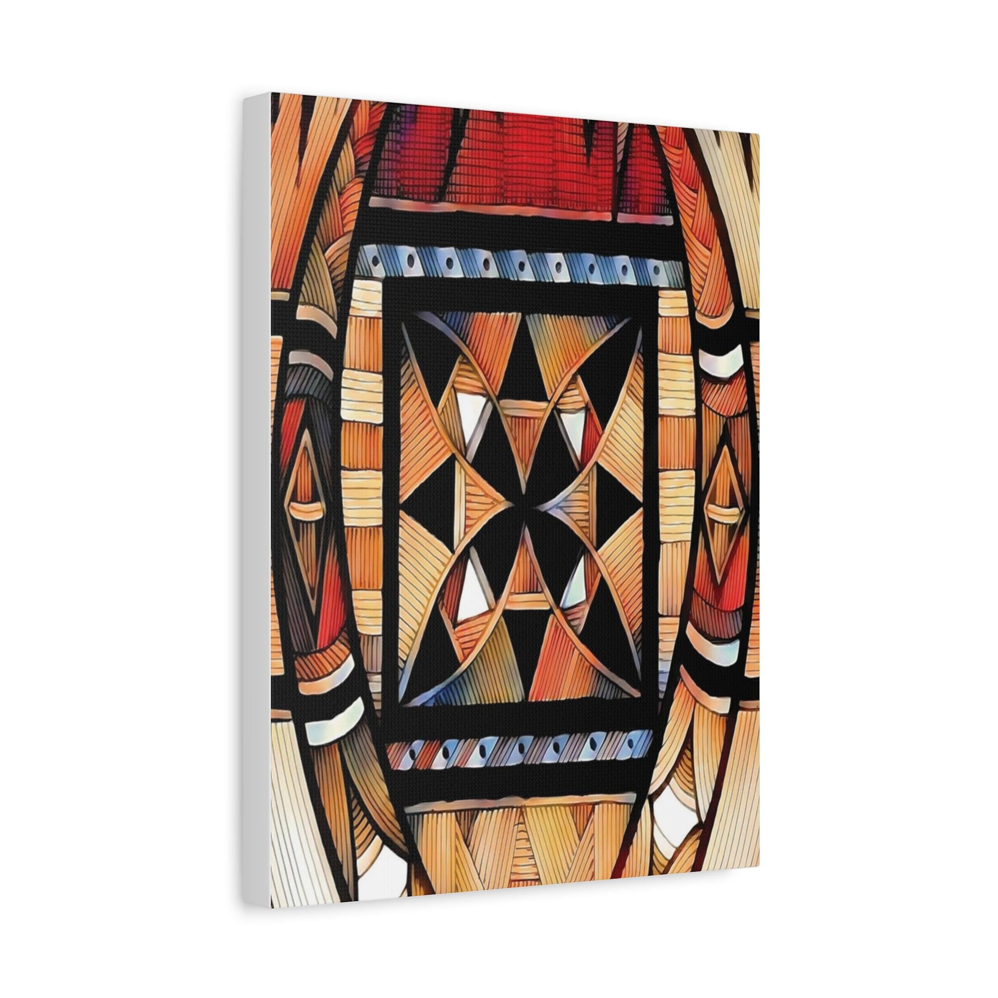 Tapa Trees - Canvas Wall Art