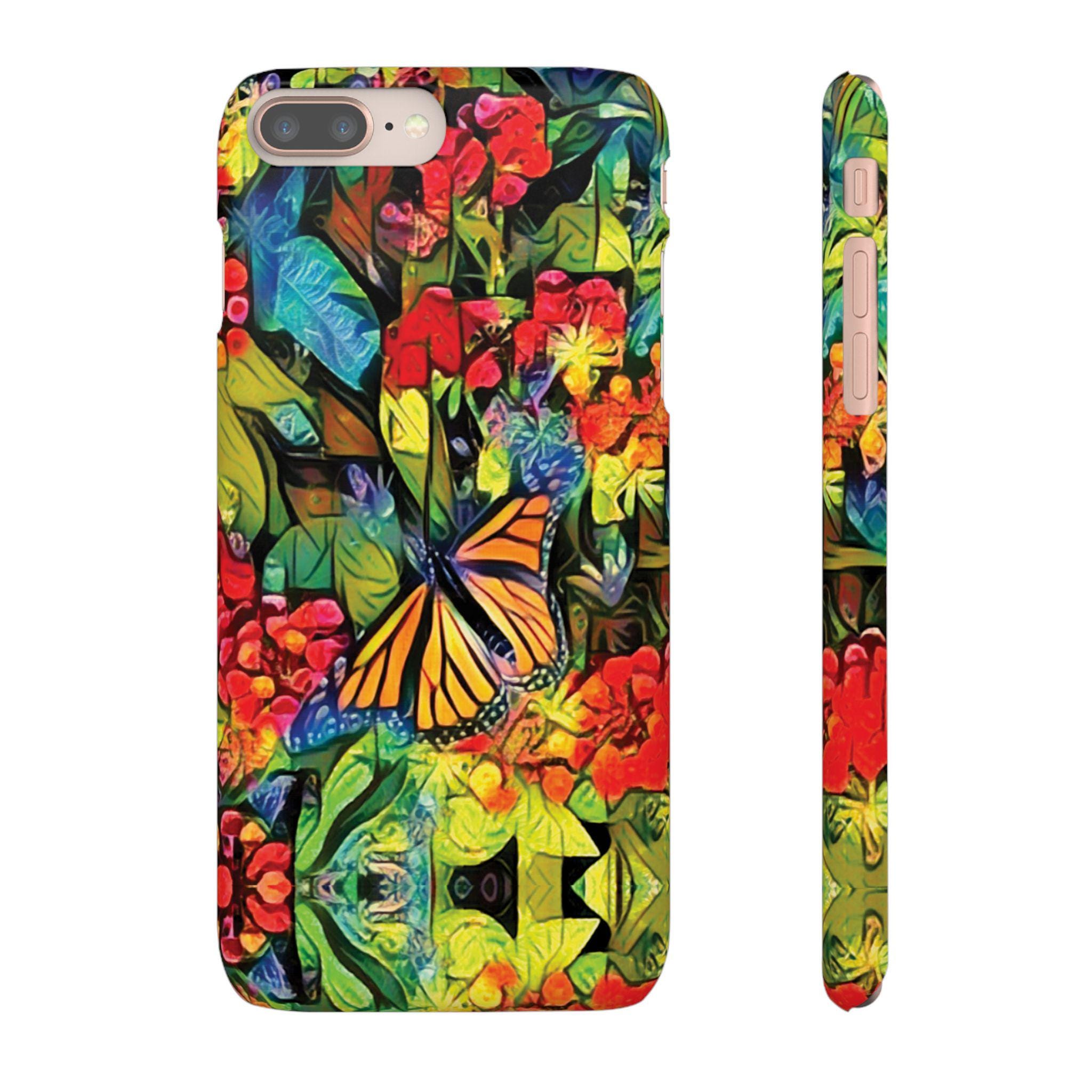 Monarch Garden iPhone Snap Case - Walt Smith Fiji Ocean Art - Supports ADE Reef Restoration