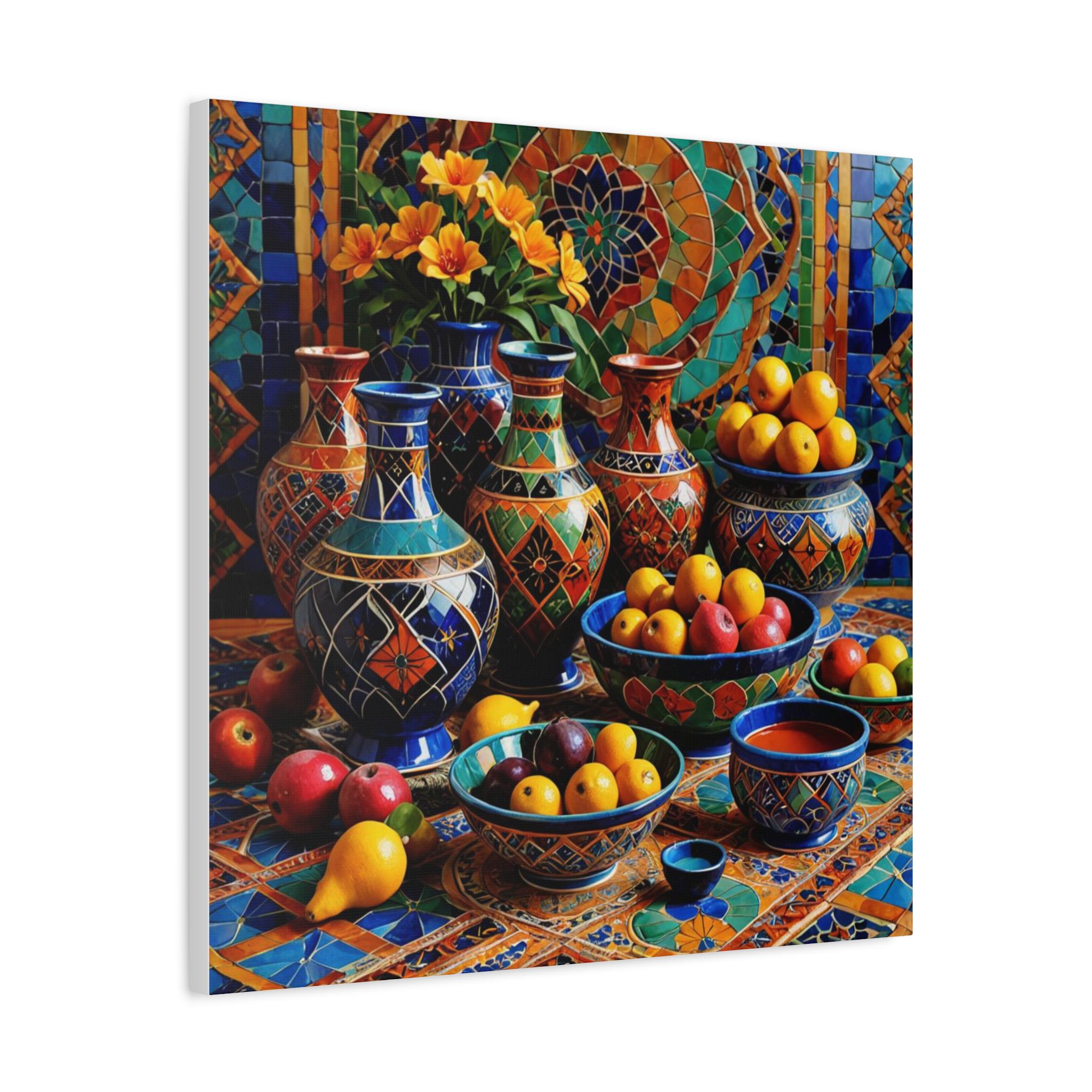 Table with Fruit - Canvas Wall Art
