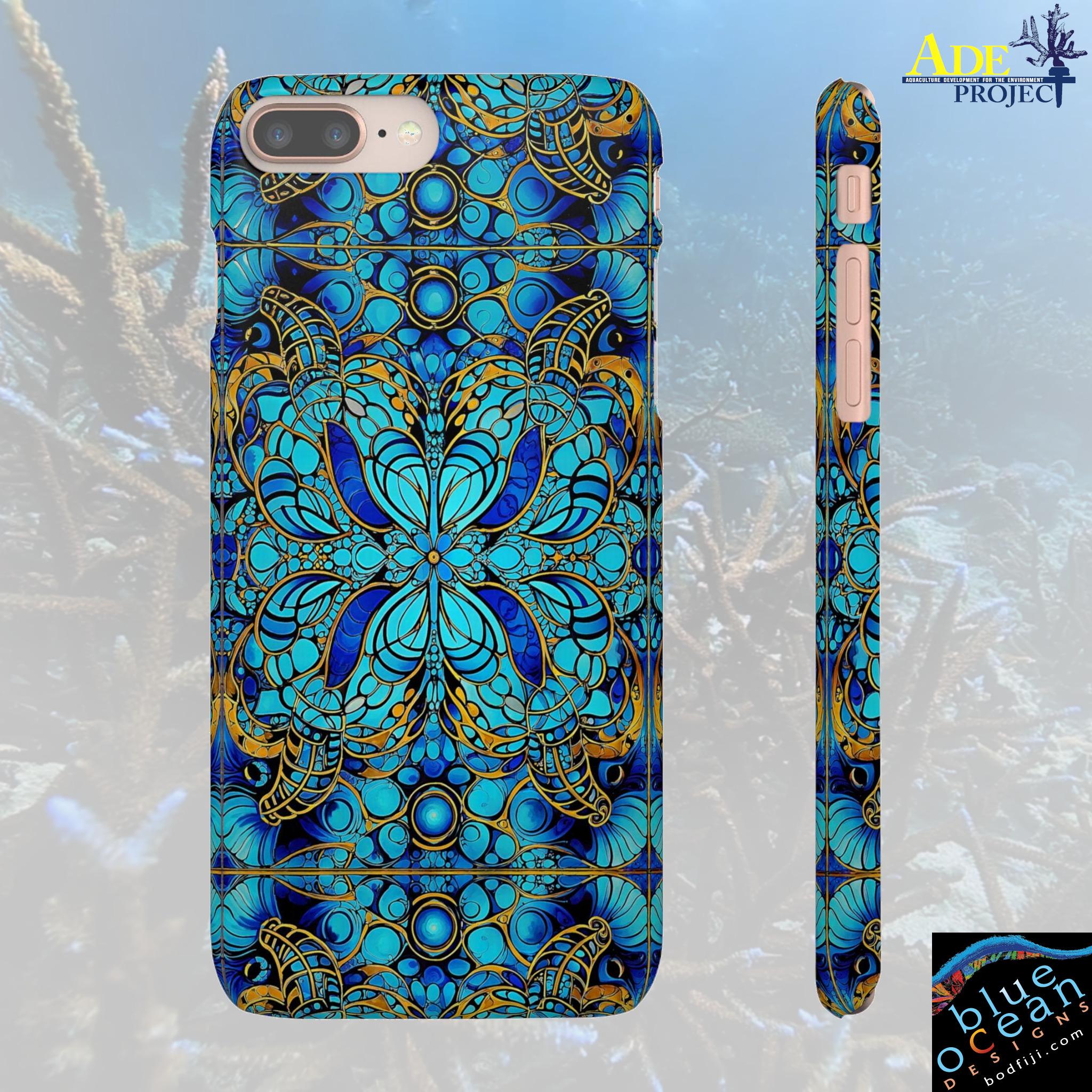 Blue Lobsters iPhone Snap Case - Walt Smith Fiji Ocean Art - Supports ADE Reef Restoration