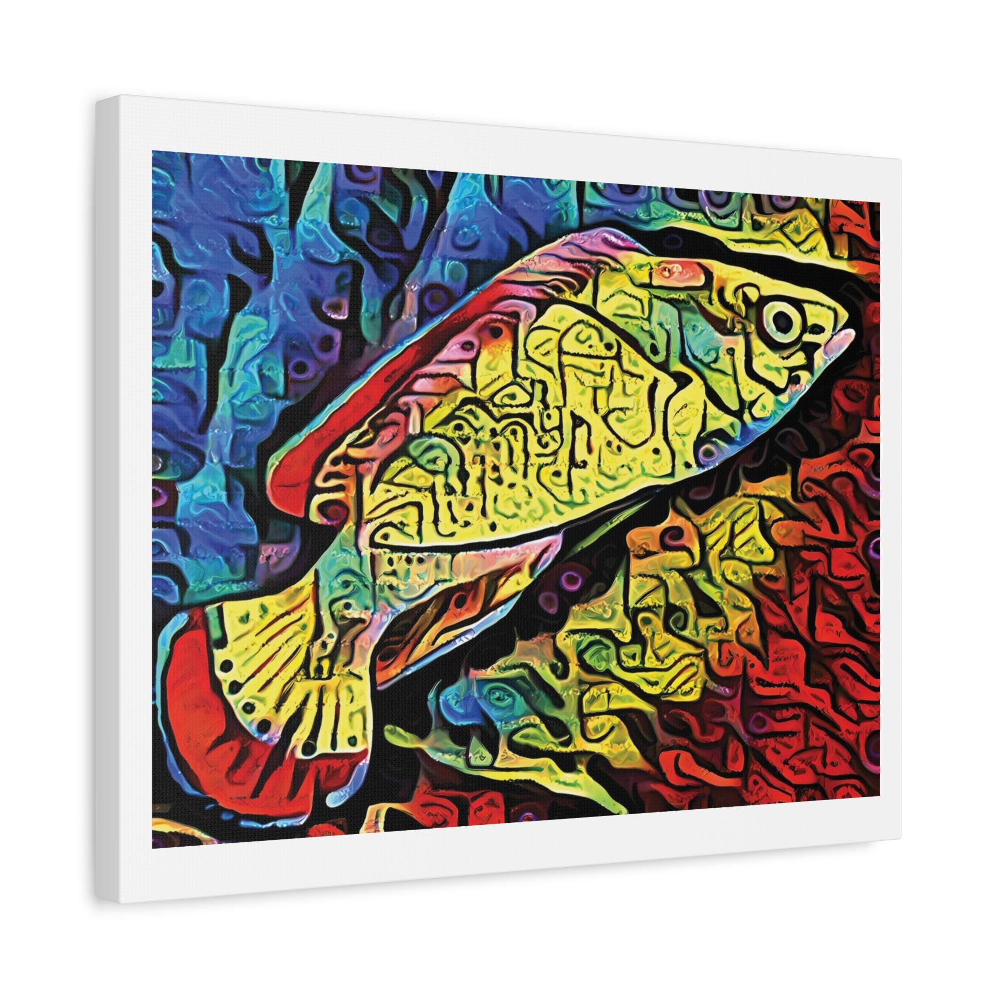 Red Margin Left - Canvas Wall Art