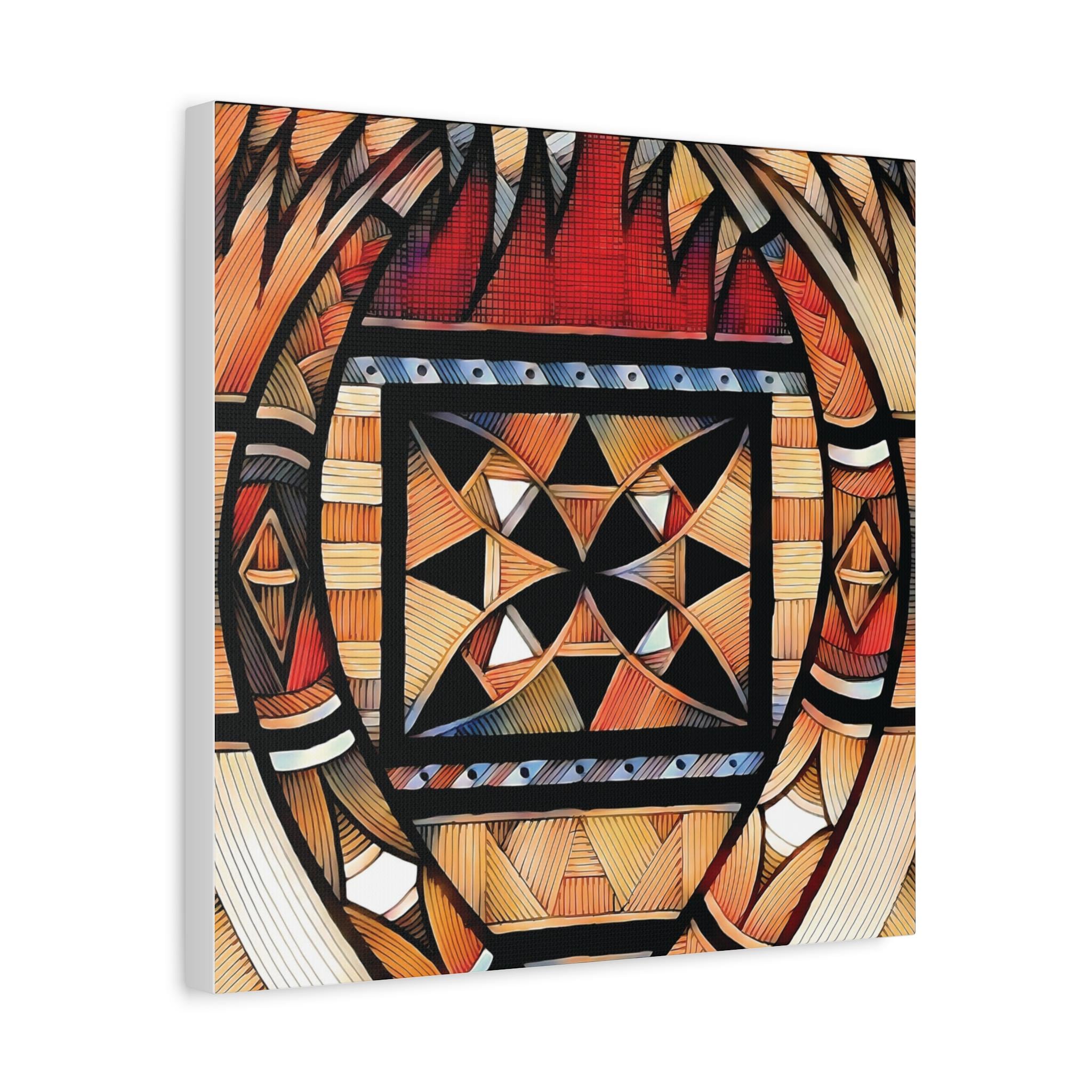 Tapa Palm - Canvas Wall Art
