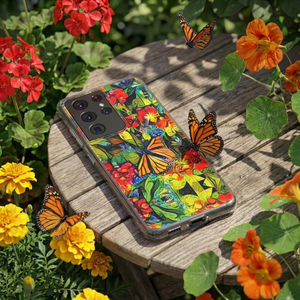 Monarch Garden Android Flexi Case - Walt Smith Fiji Ocean Art - Supports ADE Reef Restoration