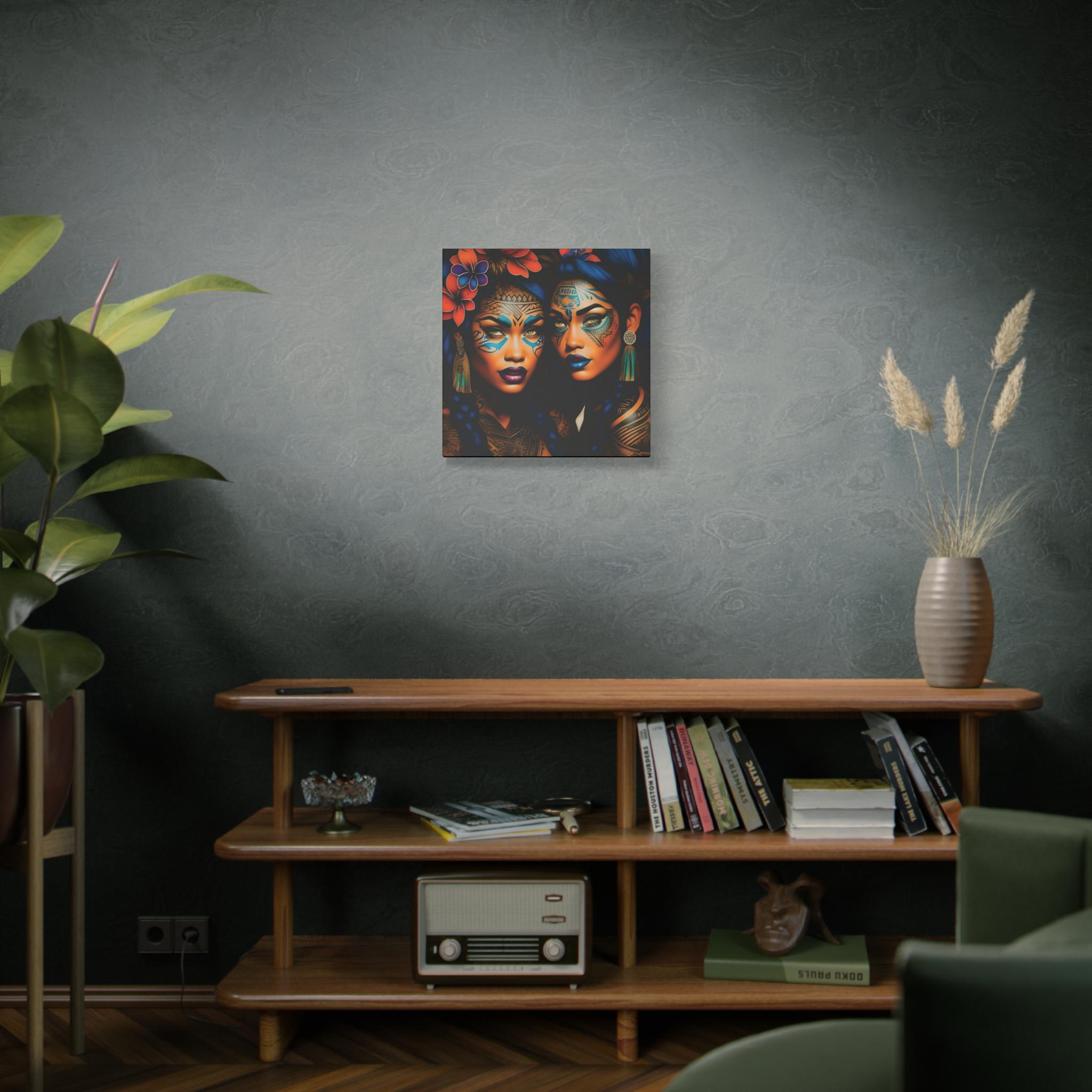 Painted Ladies Canvas Wall Art