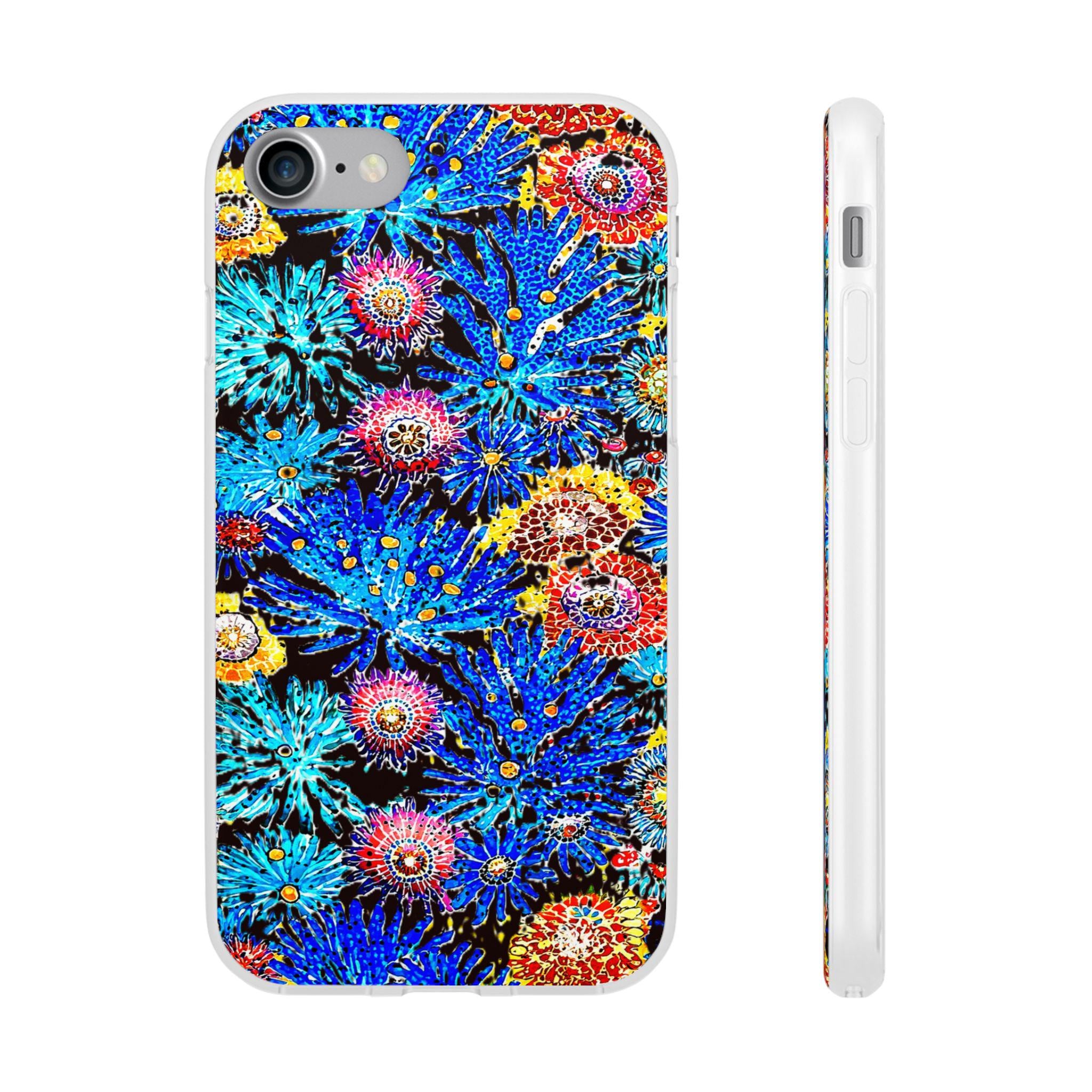 Coral Explosion iPhone Flexi Case - Walt Smith Fiji Ocean Art - Supports ADE Reef Restoration