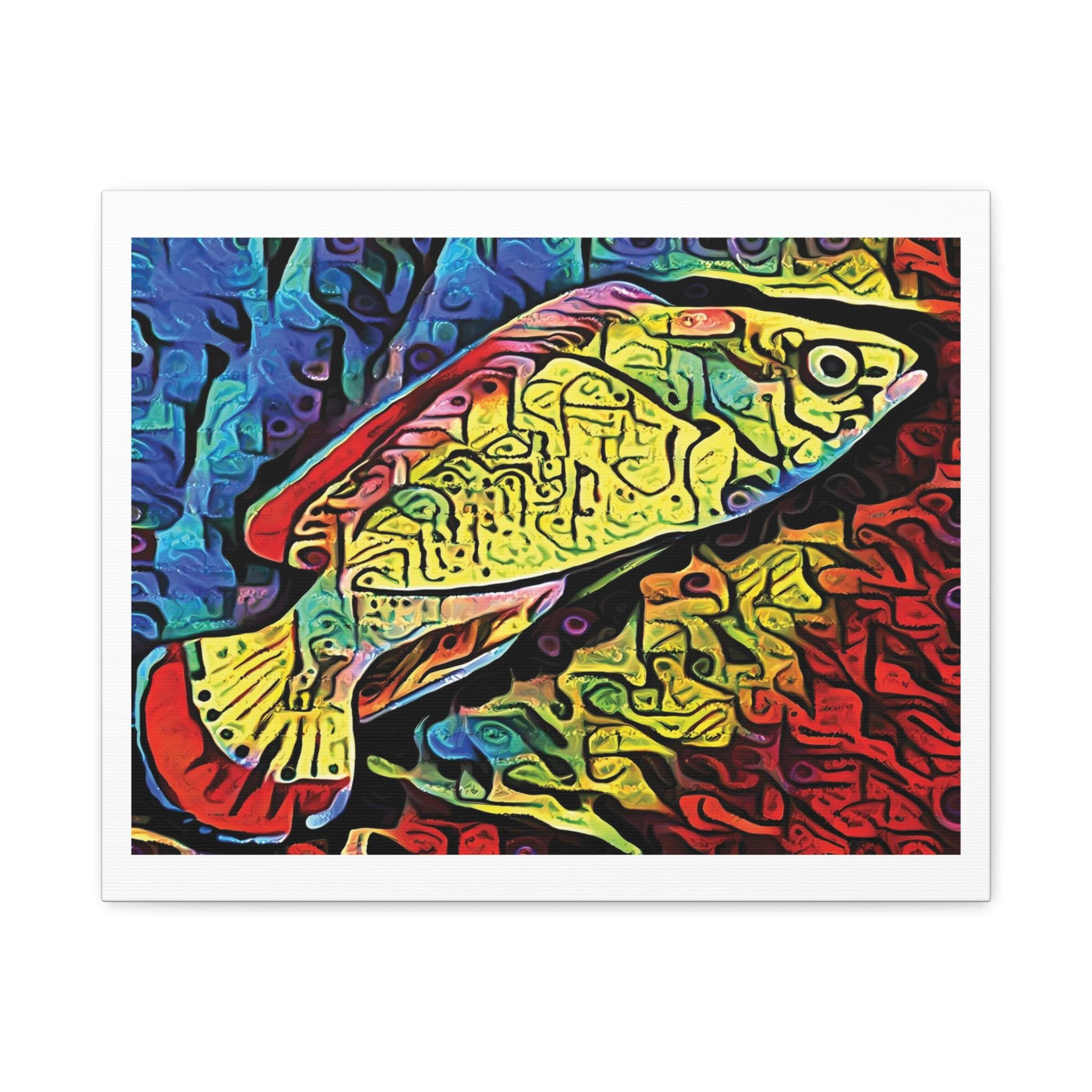Red Margin Left - Canvas Wall Art