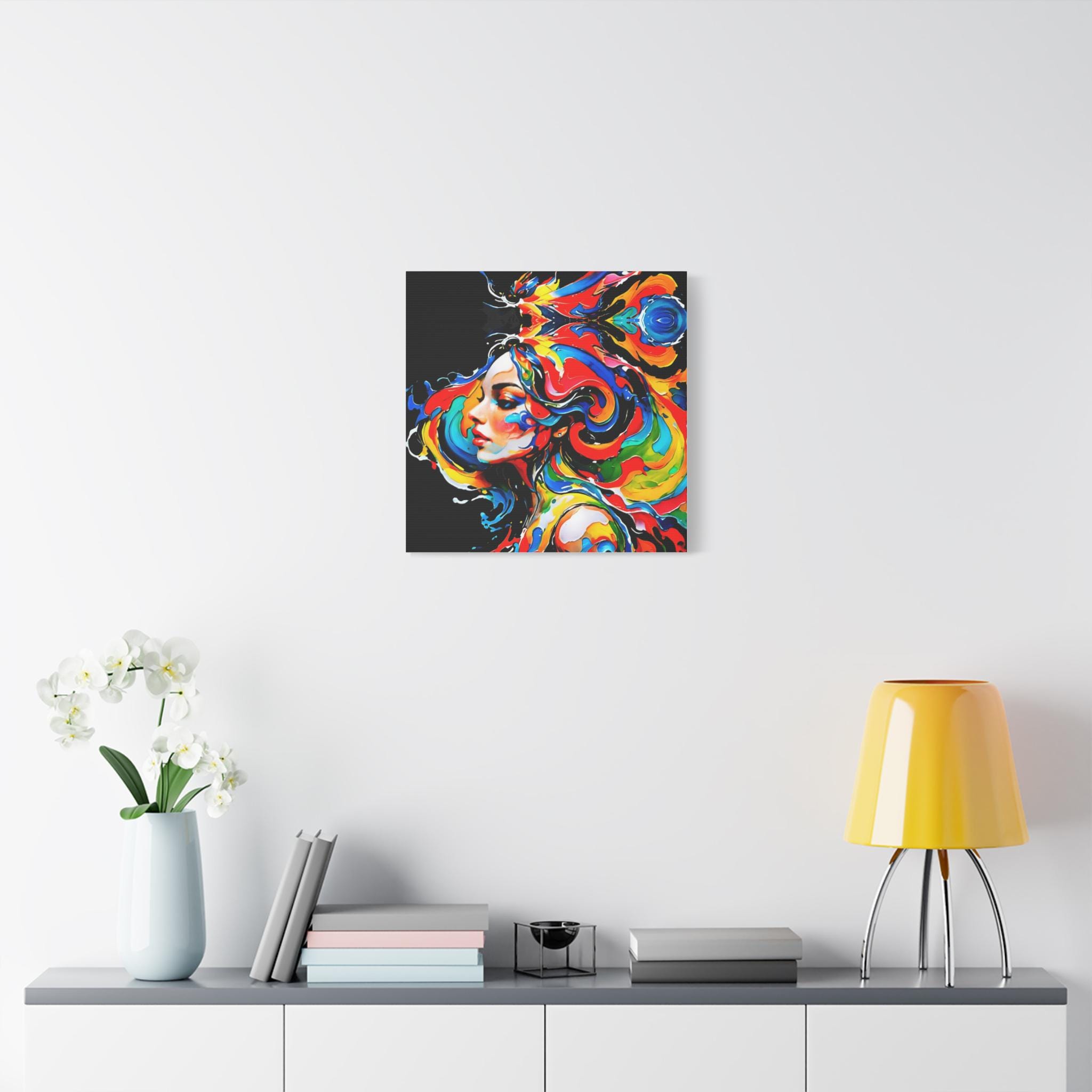Lady with Paint - Canvas Wall Art